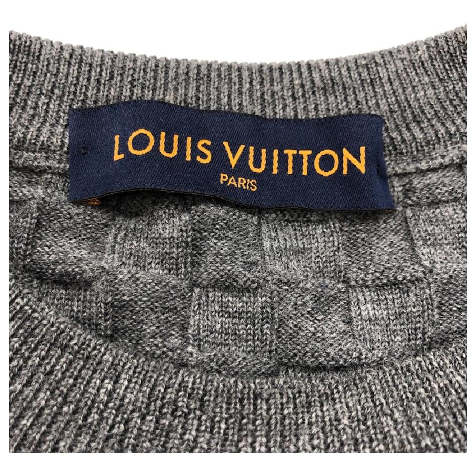 LOUIS VUITTON SWEATER Grey Wool ref.693974 - Joli Closet