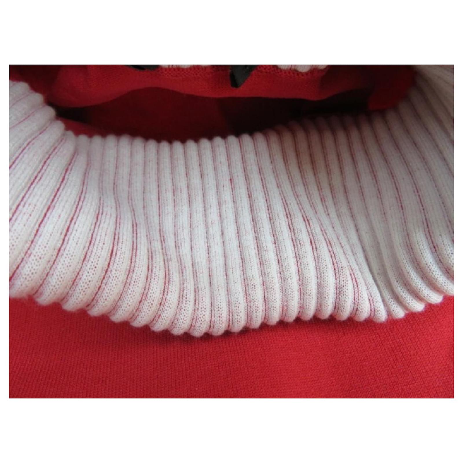 Louis Vuitton TurtleNeck Sweater Red Synthetic ref.693982 - Joli