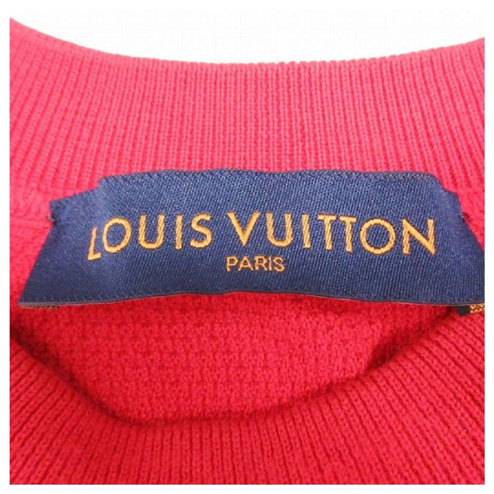 Louis Vuitton Pull à manches longues Coton Rouge ref.693987 - Joli Closet