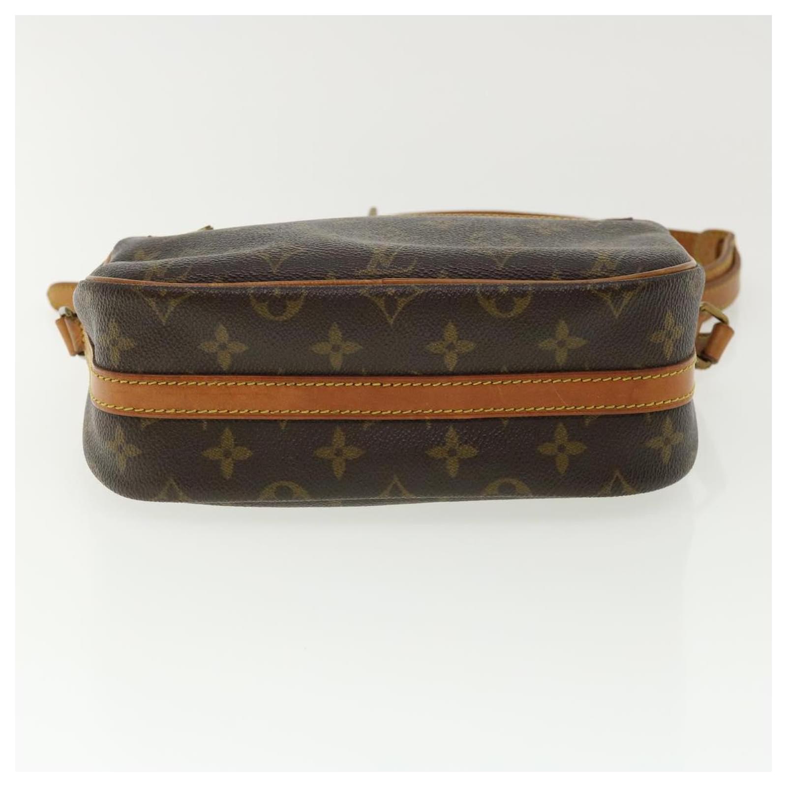Senlis cloth handbag Louis Vuitton Brown in Cloth - 33203166