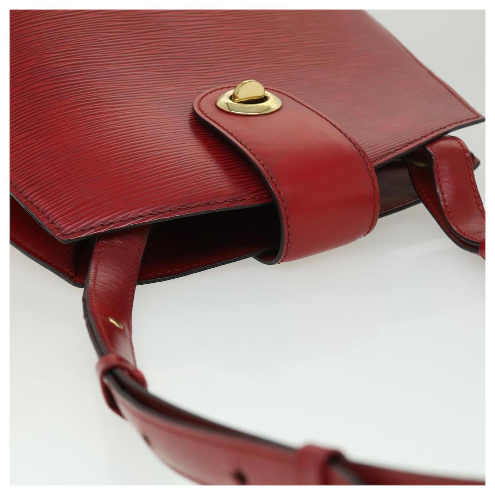 LOUIS VUITTON Louis Vuitton Epi Cluny Shoulder Bag Castilian Red
