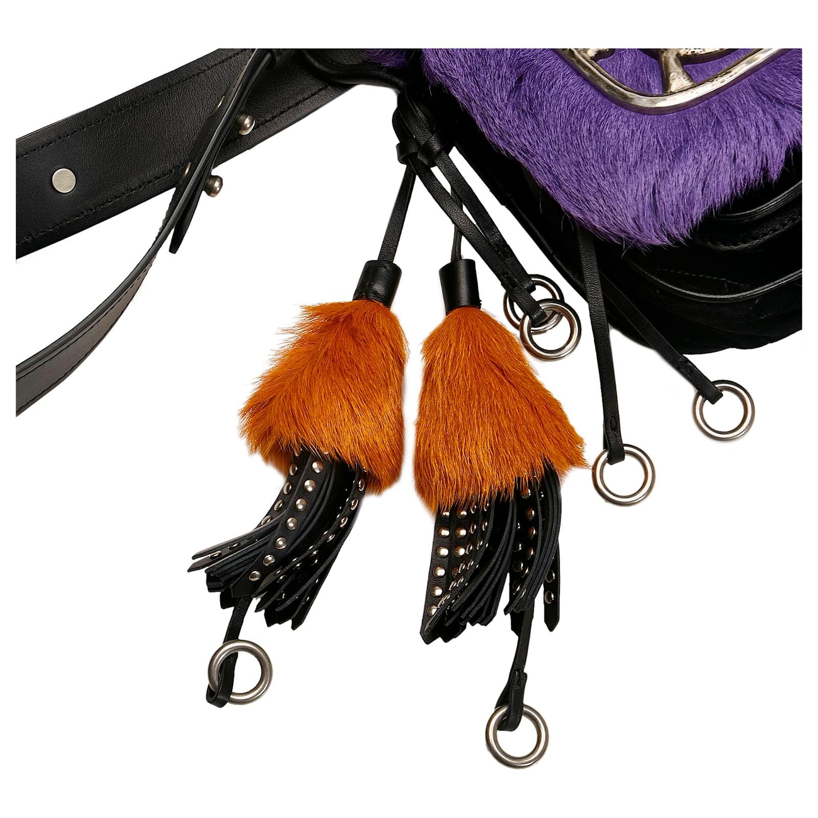 Prada Purple Calf Hair and Velluto Corsaire Crossbody Bag Velvet ref.696214  - Joli Closet