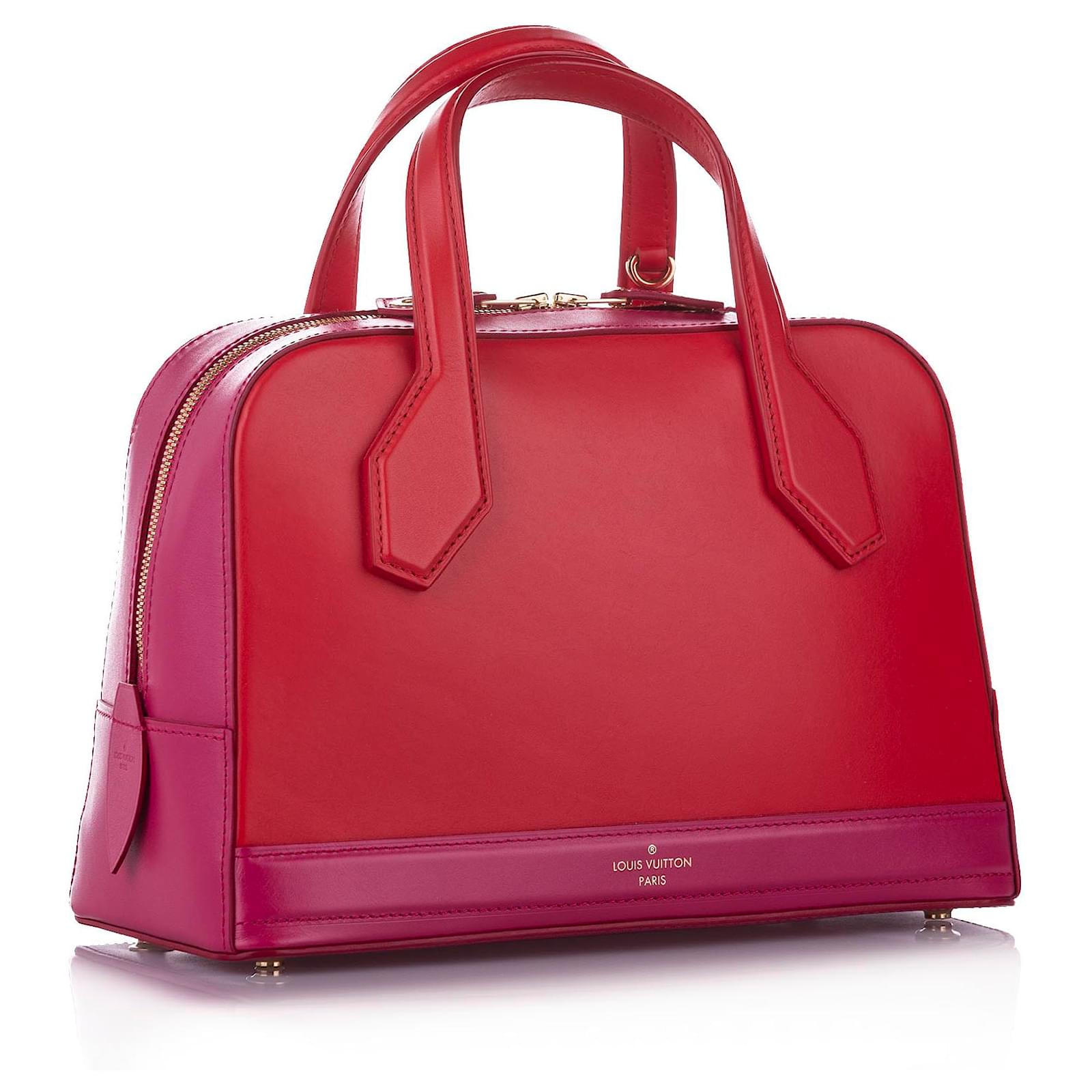 Louis Vuitton Red/Pink Leather Dora PM Bag Louis Vuitton