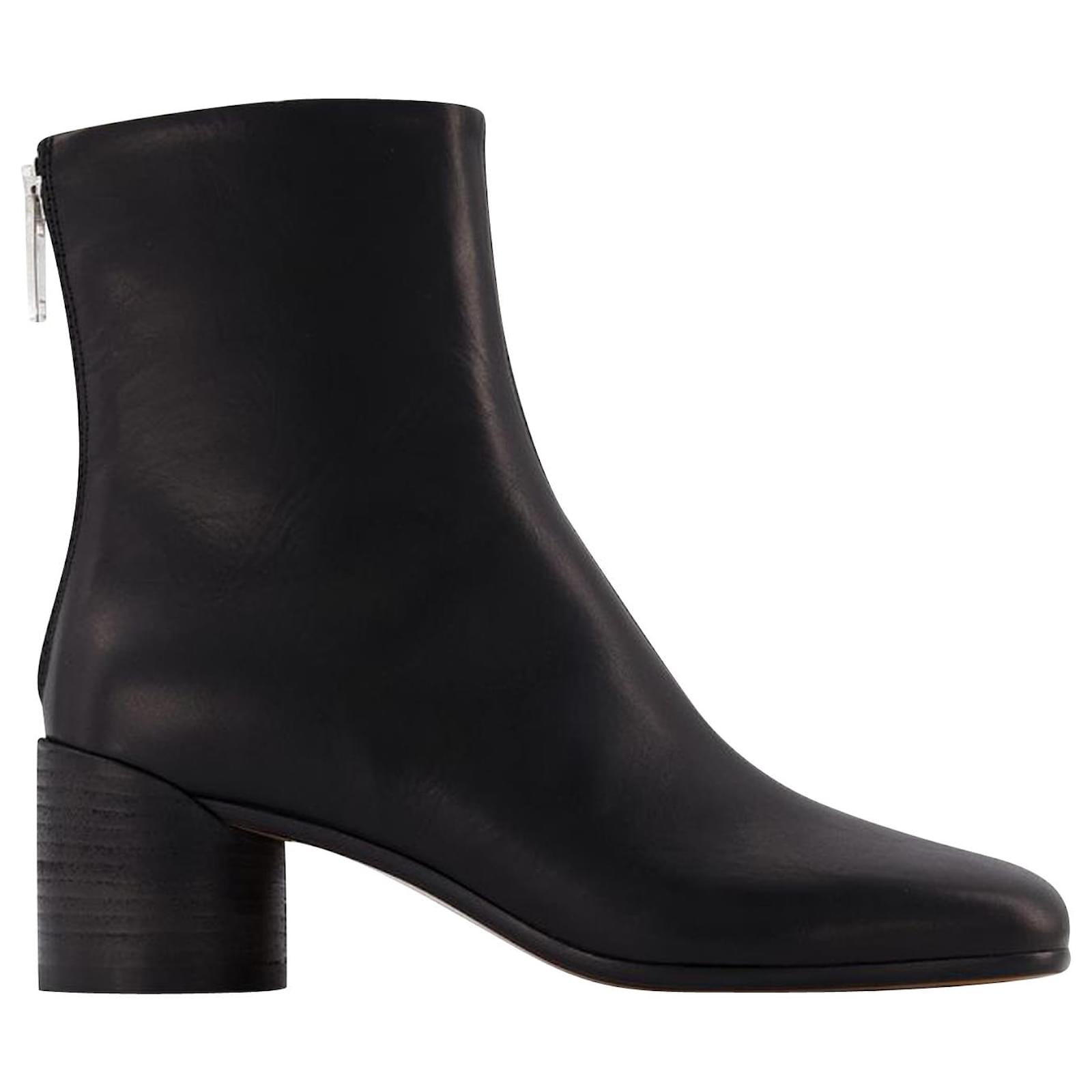 Maison Martin Margiela Black leather ankle boots ref.698227 - Joli Closet