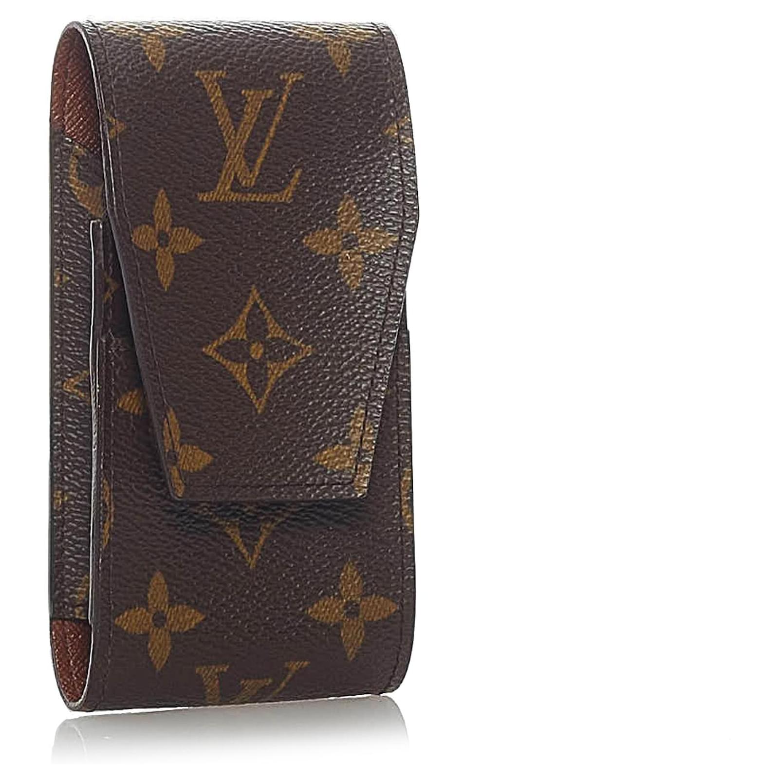 Louis Vuitton Brown Monogram Etui Cigarette Case Cloth ref.698308 - Joli  Closet