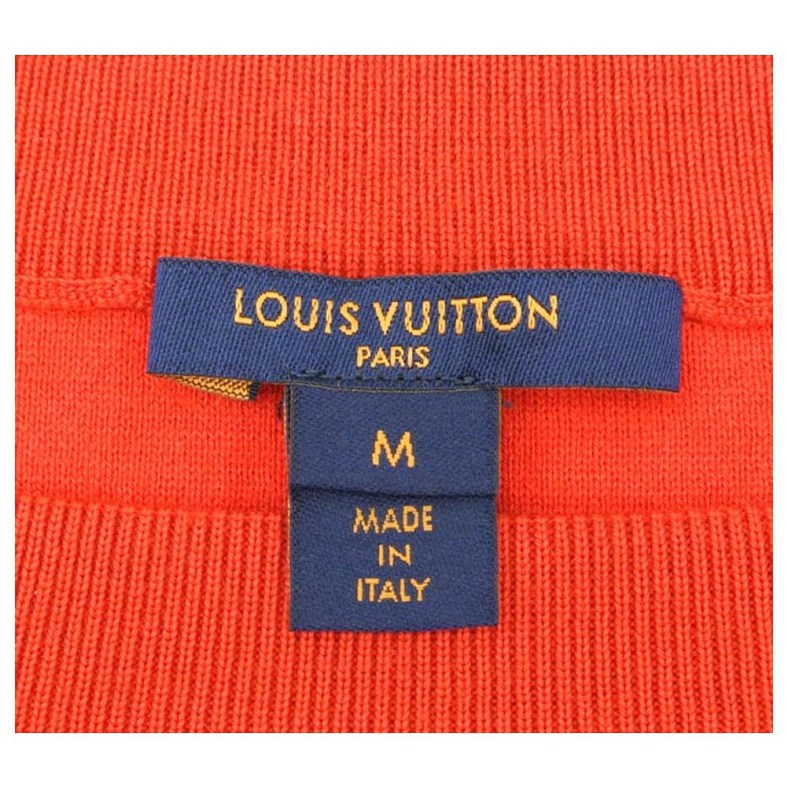 PULL LOUIS VUITTON Coton Laine Orange ref.698345 - Joli Closet