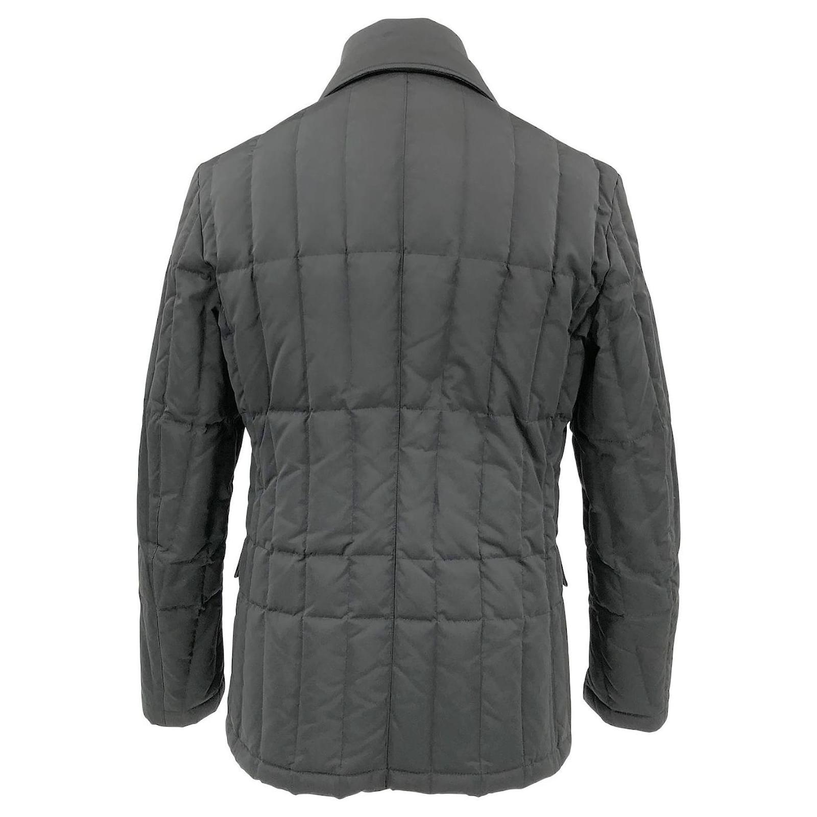 Corneliani Cornéliani jacket in black quilted fabric with down ...