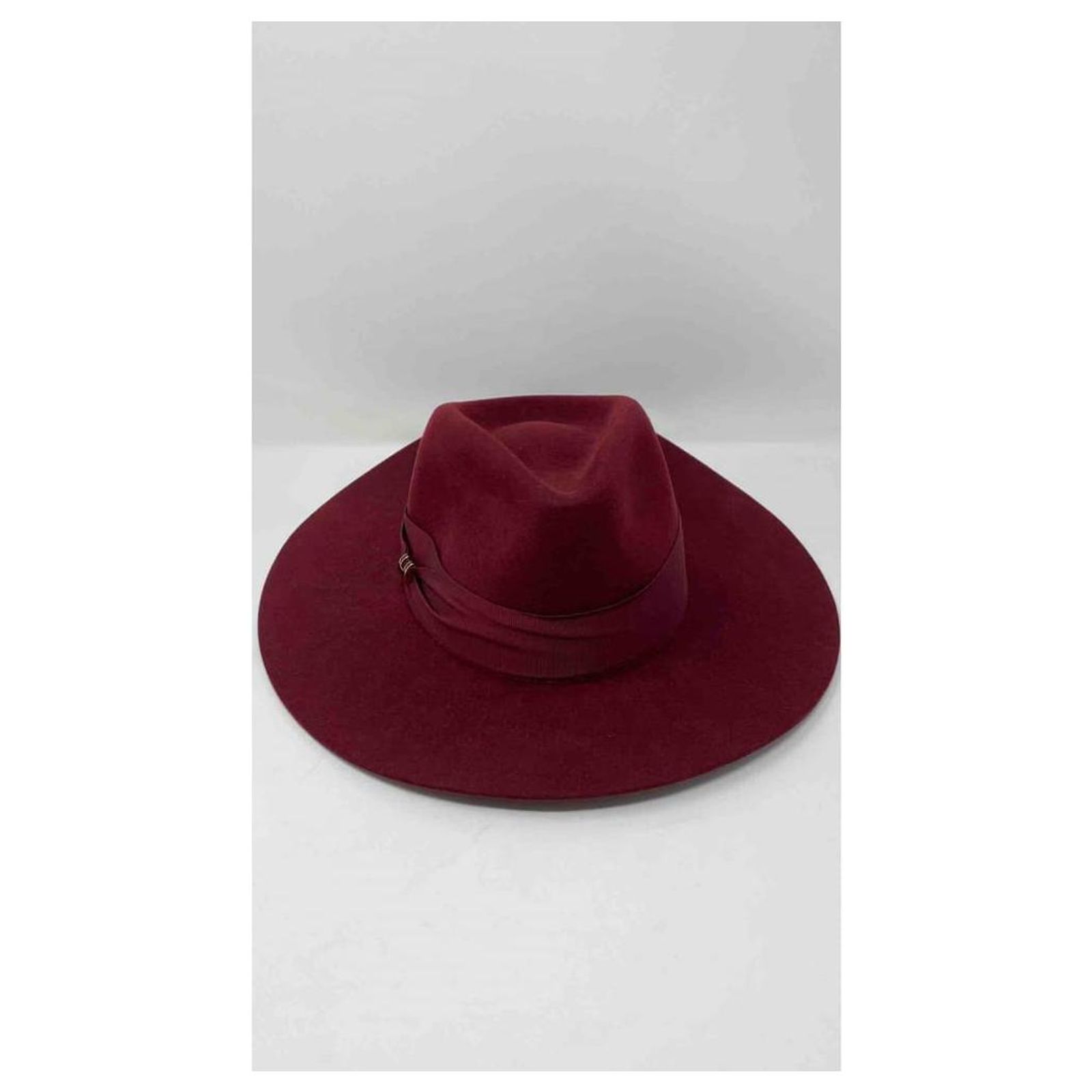 Chapeau Femme Hermès Betty En Feutre De Lapin Noir - Taille 58, Neuf Dans Sa Boîte D'origine