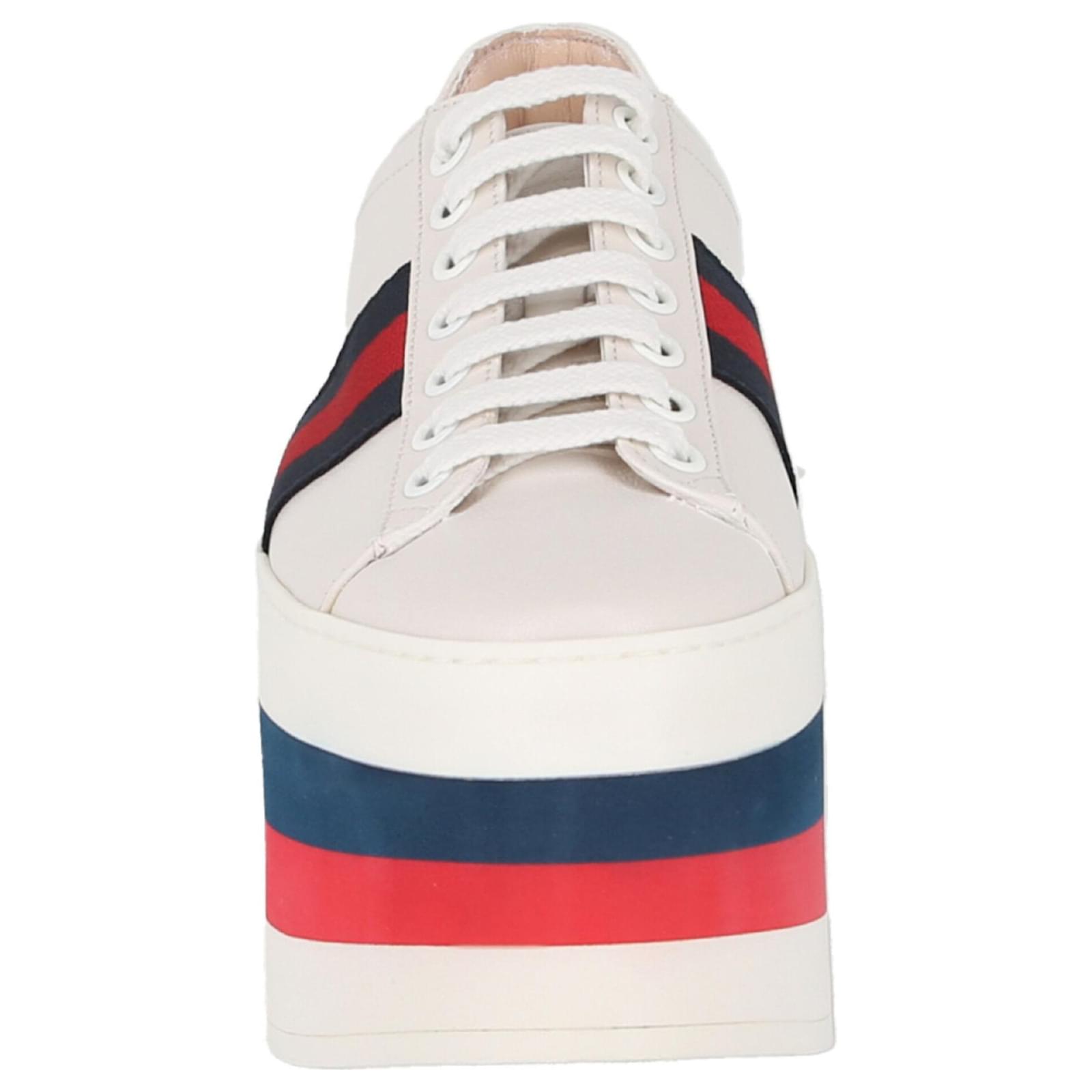 Gucci on sale wedge trainers