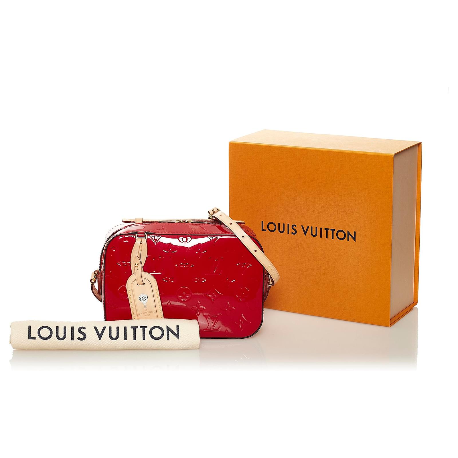 Louis Vuitton Red Monogram Vernis Santa Monica