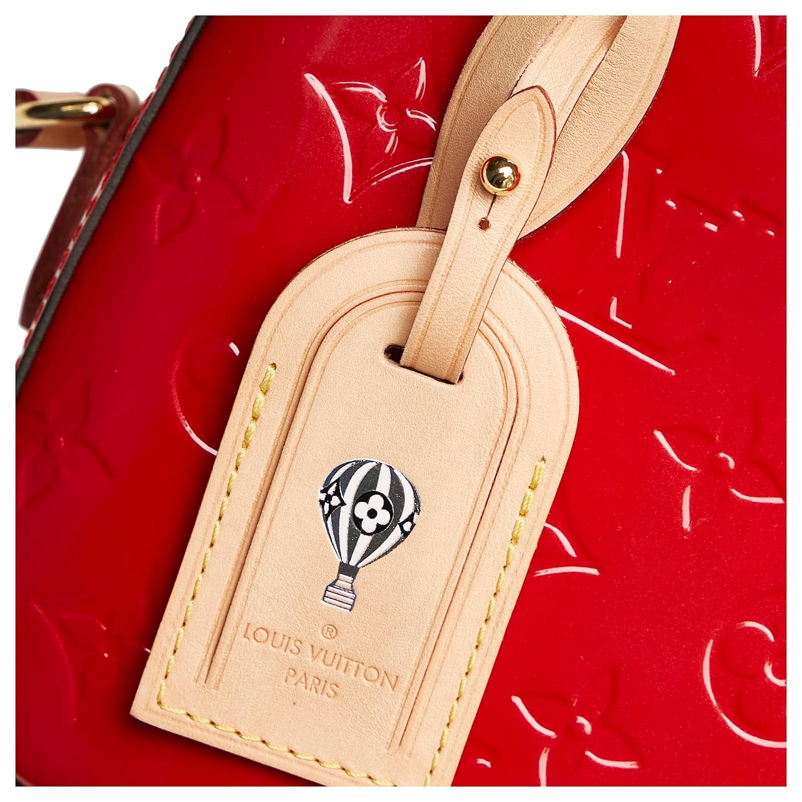 Louis Vuitton Red Monogram Vernis Santa Monica