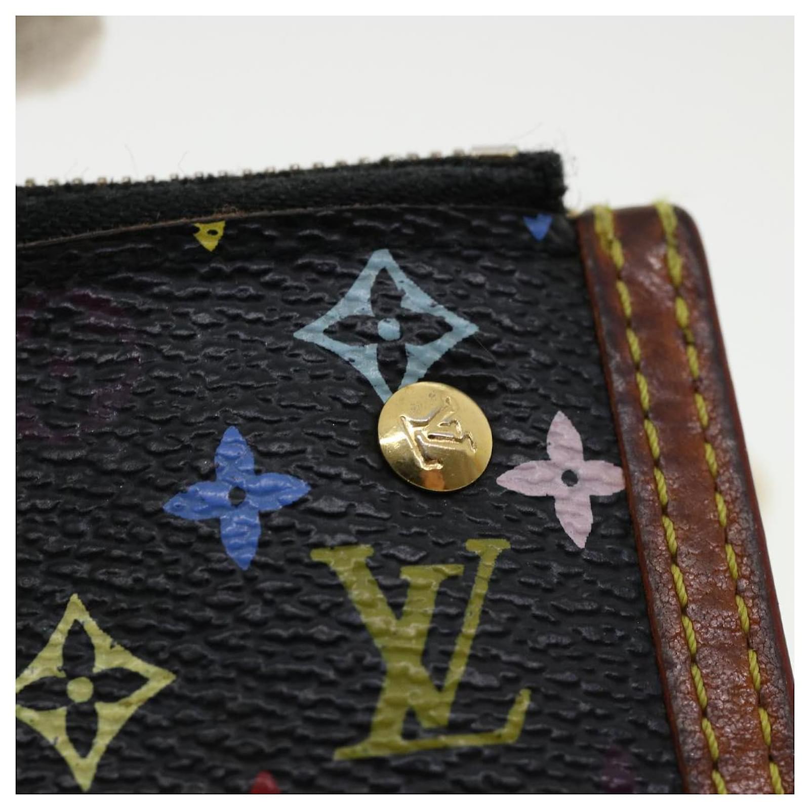 LOUIS VUITTON Monogram Multicolor Pochette Cle Key Pouch Coin Purse M92654  #33