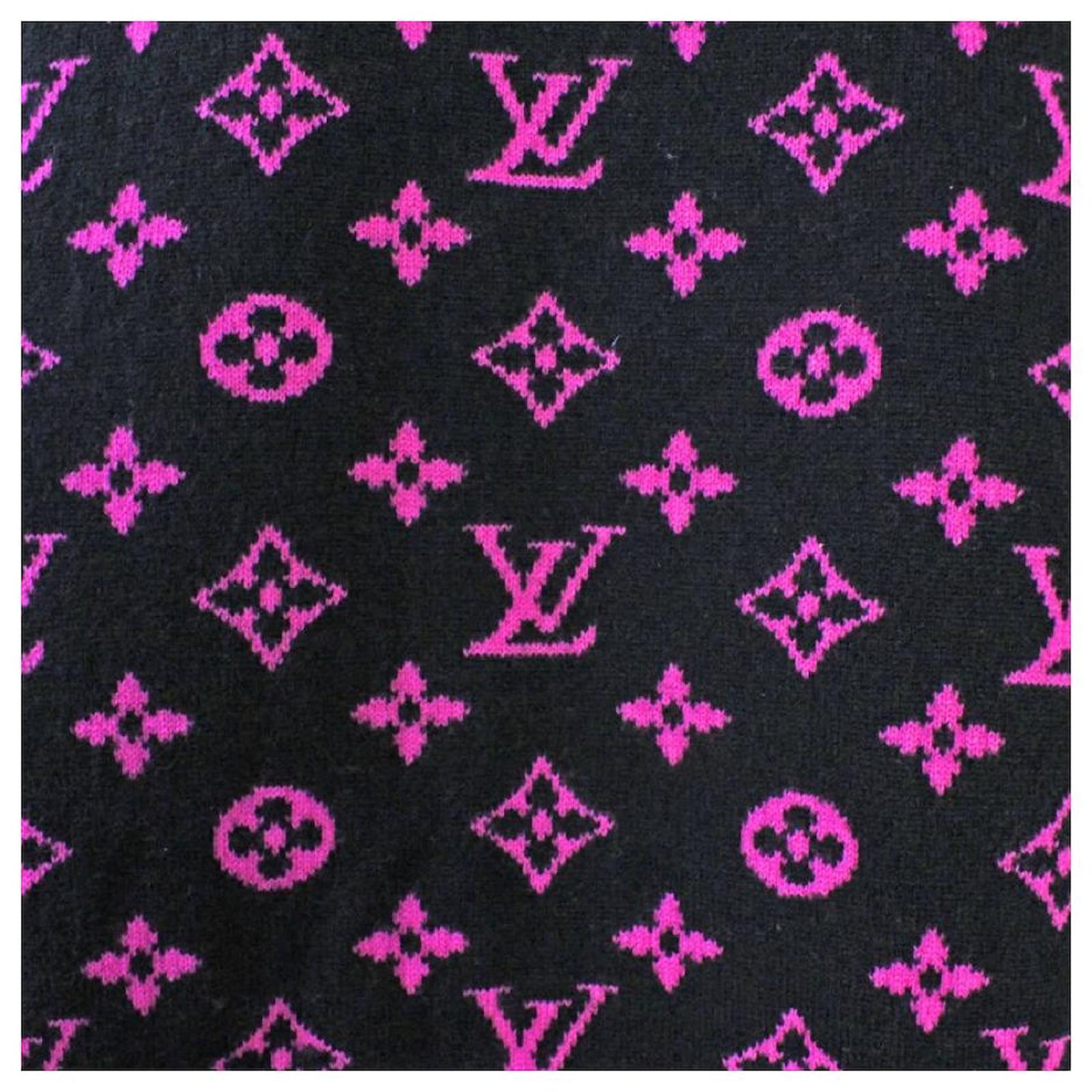 Louis Vuitton Half Monogram Crew Neck Sweater Black Pink Wool ref.699429 -  Joli Closet