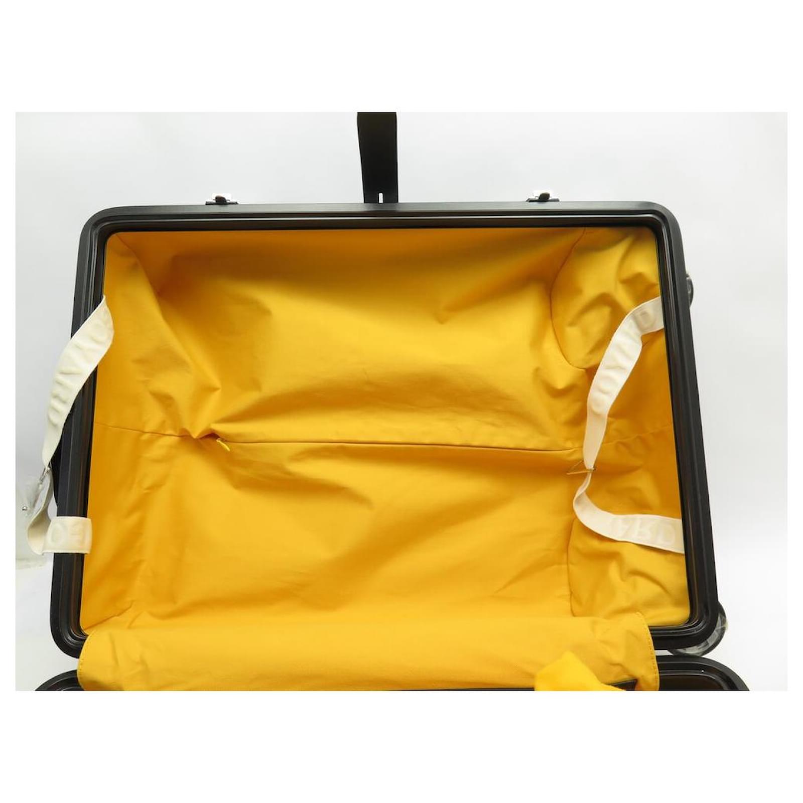 Famous Bourget Pm Trolley Case Suitcase Canvas Leather 360 Degree