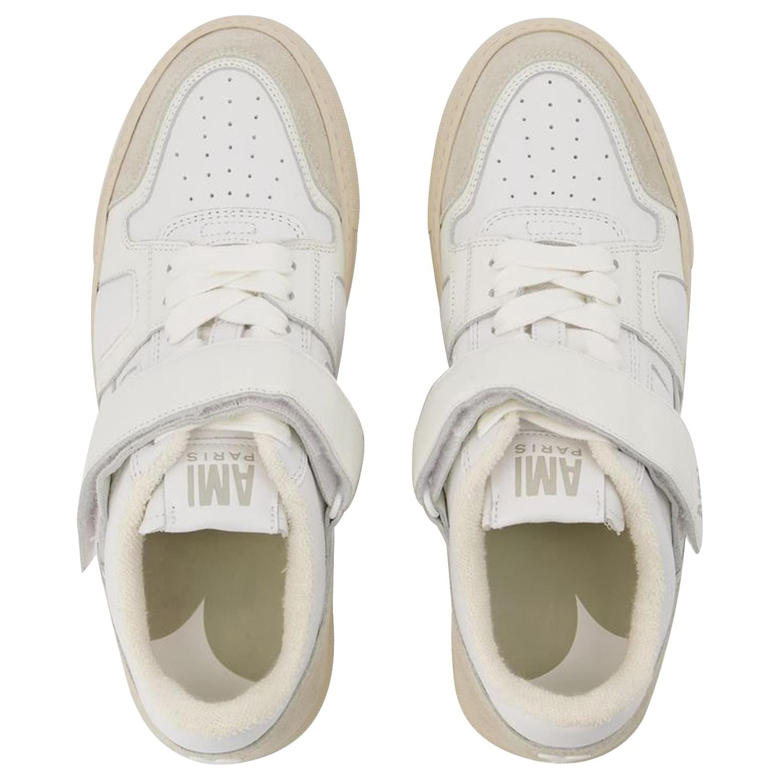 Autre Marque Low-Top ADC Sneakers in White/Multi Leather