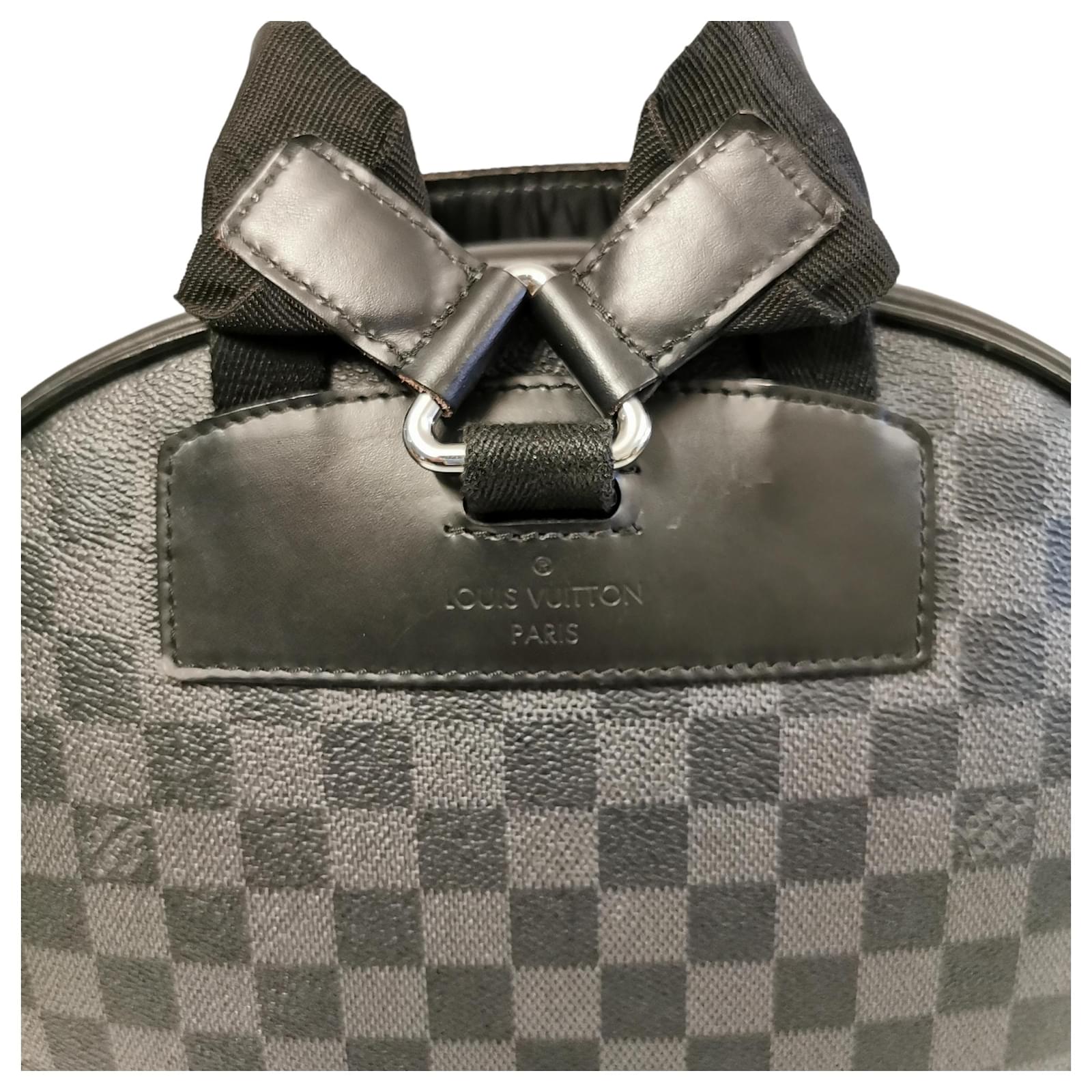 Louis Vuitton Josh Backpack Damier Graphite Canvas Leather ref.700523 -  Joli Closet
