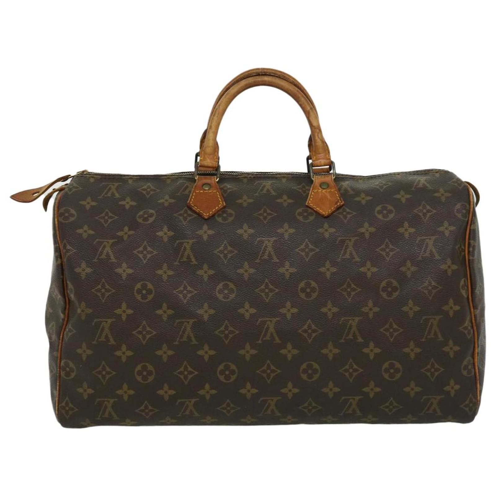 Speedy Louis Vuitton schnell 40 Braun Leinwand ref.701033 - Joli Closet