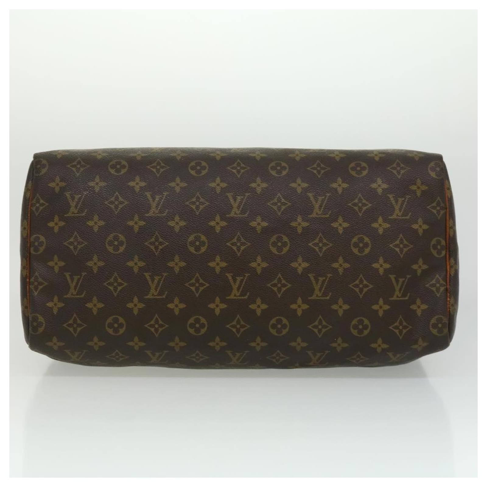 Speedy Louis Vuitton schnell 40 Braun Leinwand ref.701033 - Joli Closet