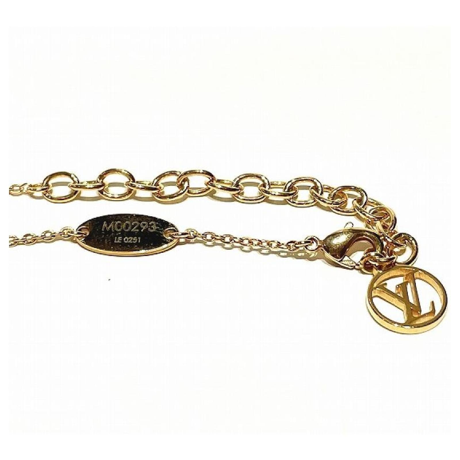 Louis Vuitton Nanogram M00293 Brand Accessories Necklace Ladies Silvery  Pink Golden Pink gold ref.701437 - Joli Closet