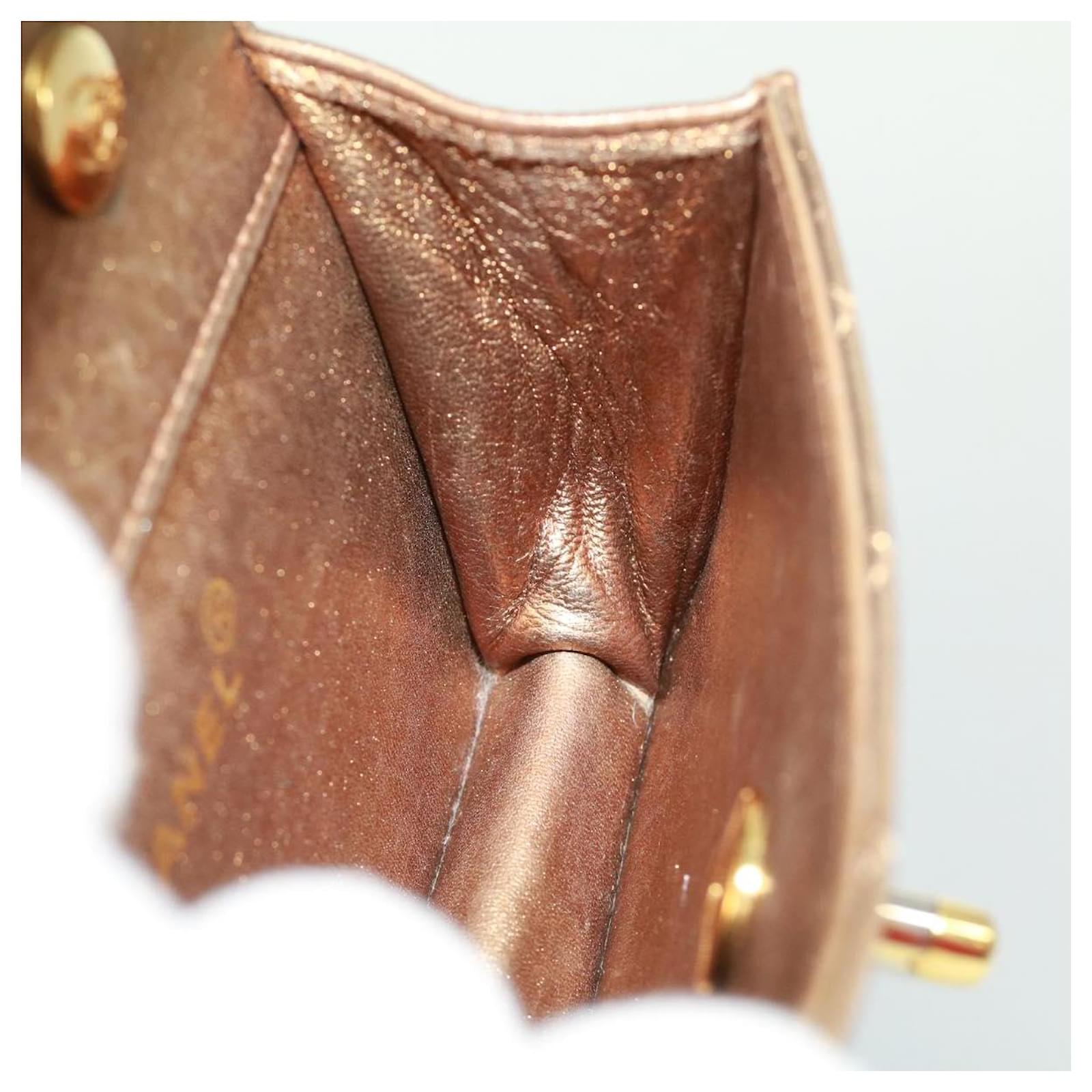 CHANEL Chain Turn Lock Mini Matelasse Shoulder Bag Lamb Skin Gold CC Auth  32696a Golden ref.701706 - Joli Closet