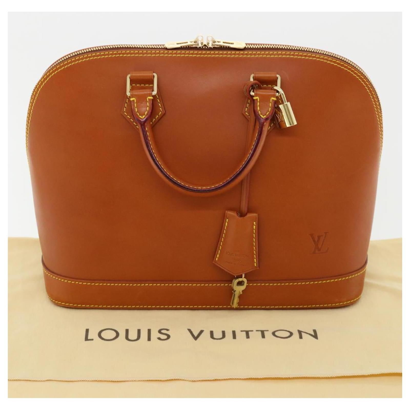 LOUIS VUITTON Nomade Leather Alma Hand Bag M85394 LV Auth 14044
