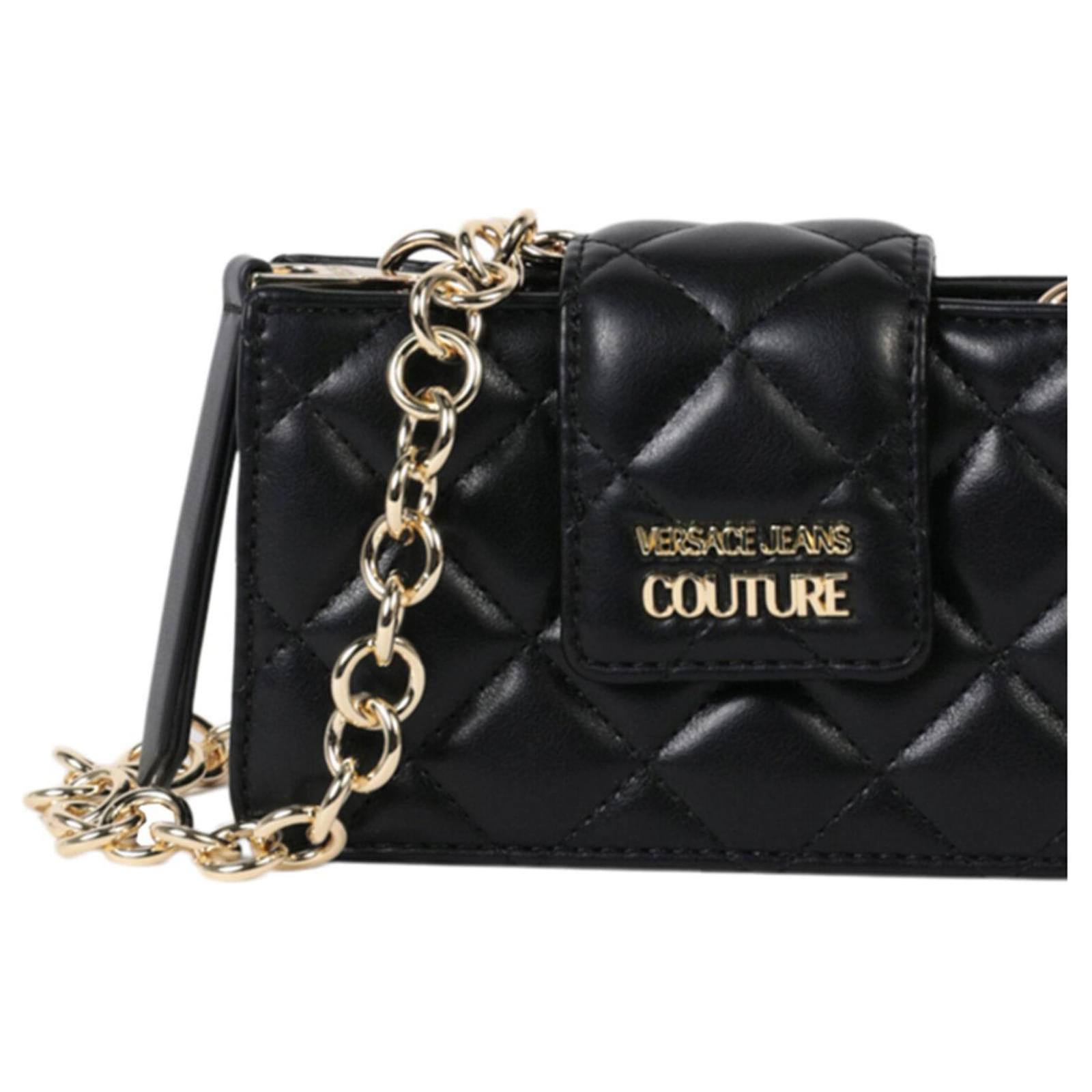 Buy Versace Jeans Couture Women Black Solid PU VJC Crossbody Bag