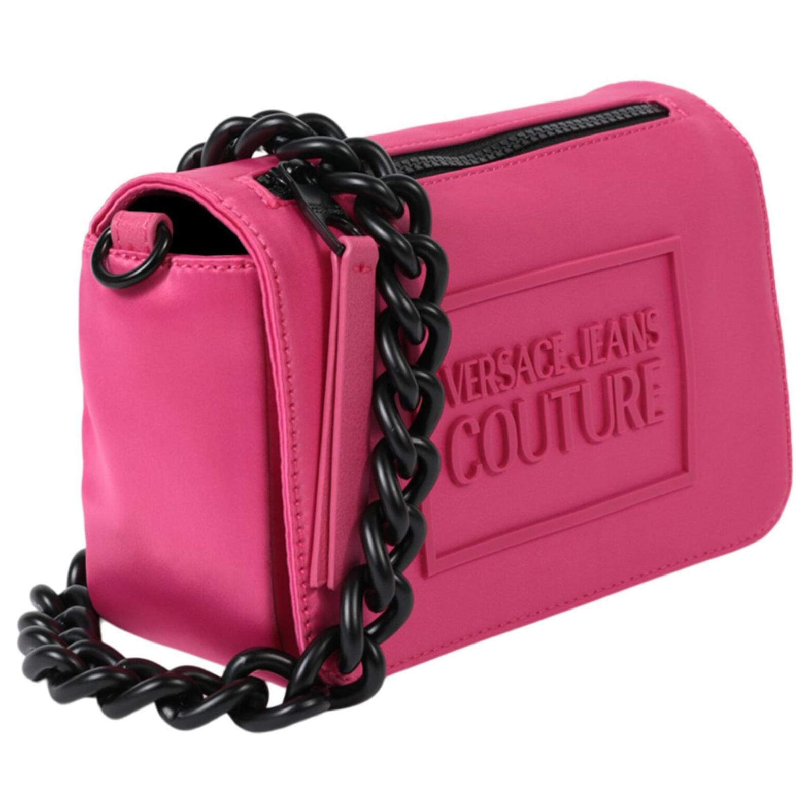 Versace Jeans Couture Logo Patch Nylon Shoulder Bag Pink ref.702435 - Joli  Closet