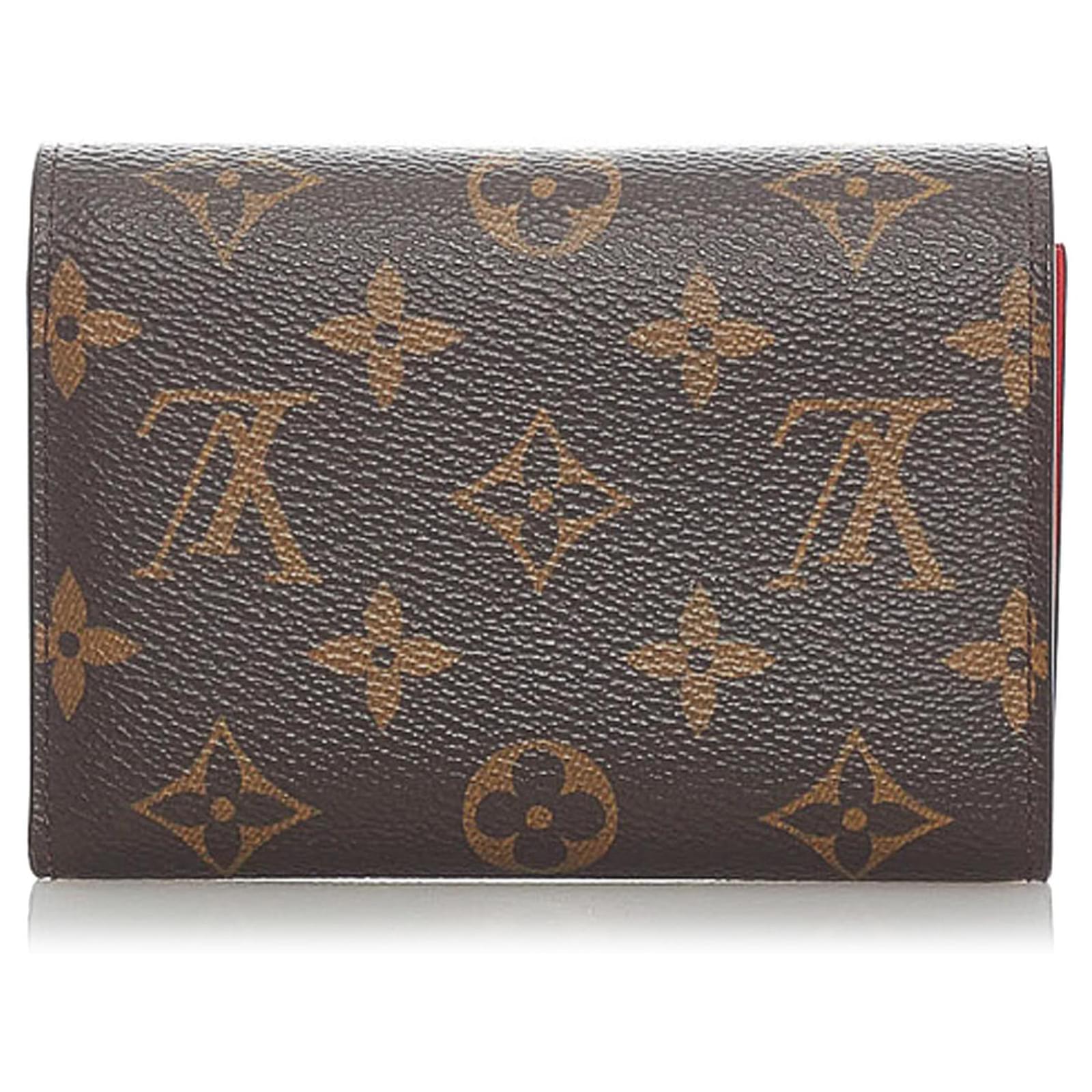 Louis Vuitton Womens Portefeuille Josephine Textured Leather Mini