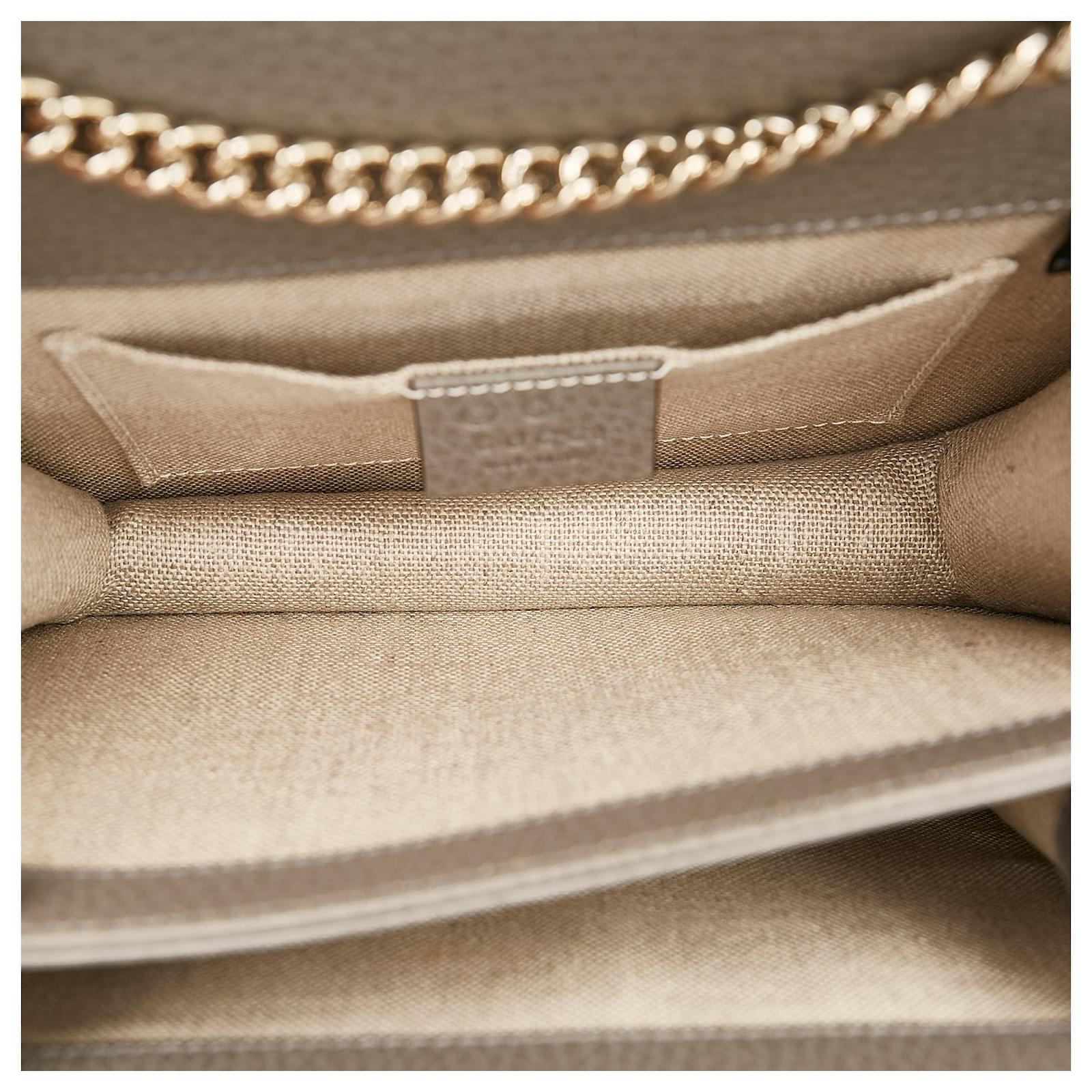 Gucci Interlocking G Chain Leather Crossbody Bag Gray Grey Pony-style  calfskin ref.703791 - Joli Closet