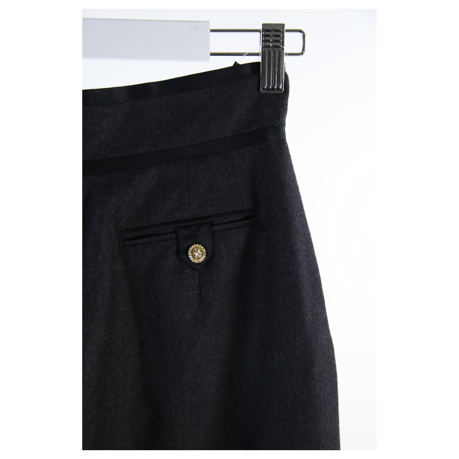 Chanel pants 36 Grey Wool ref.704341 - Joli Closet