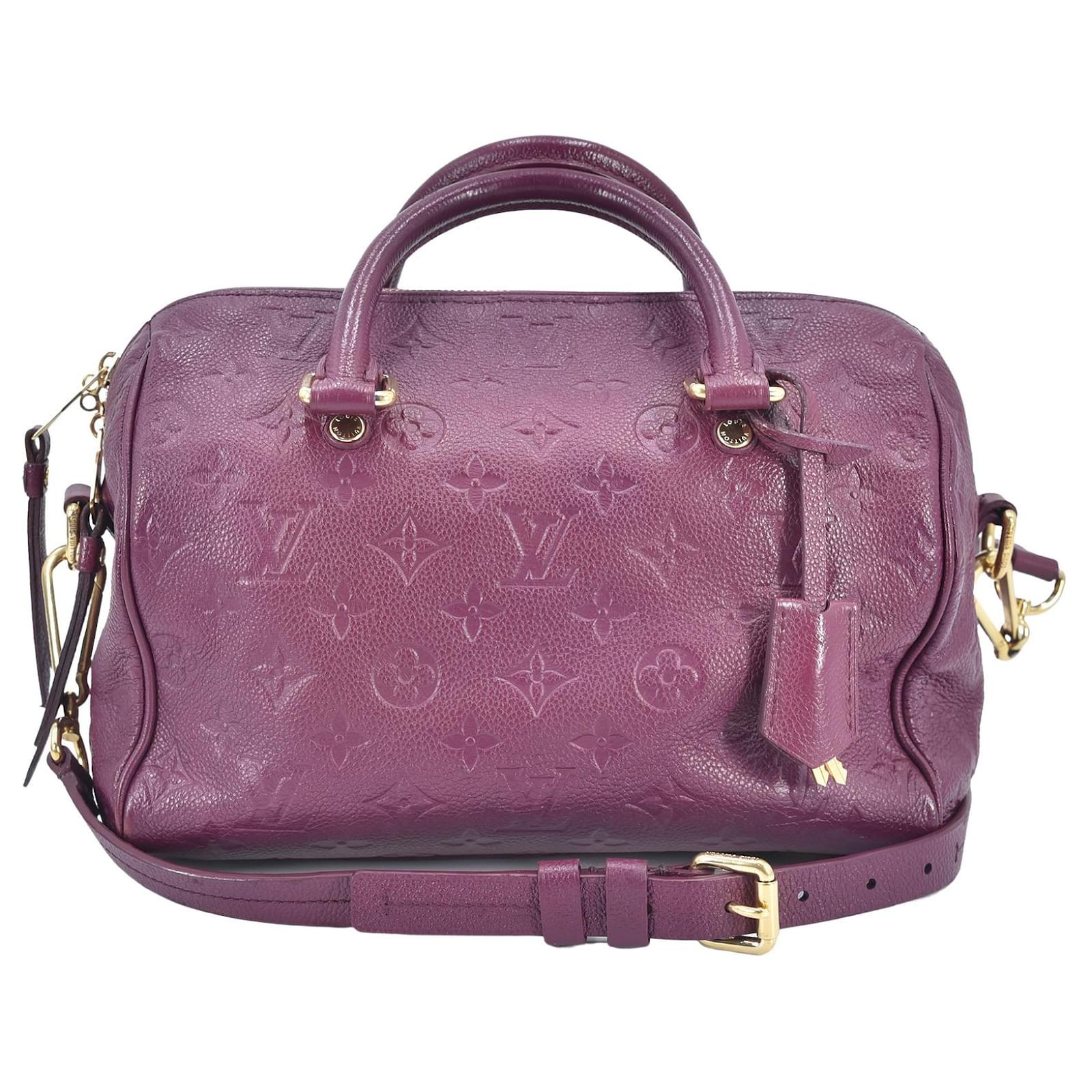 Louis Vuitton Speedy 25 Purple Leather ref.704699 - Joli Closet