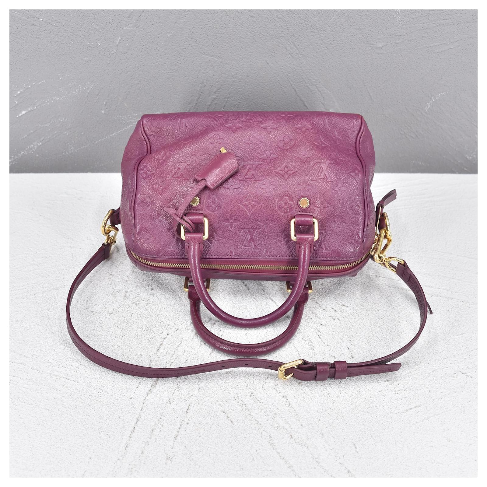 Louis Vuitton Speedy 25 Purple Leather ref.704699 - Joli Closet