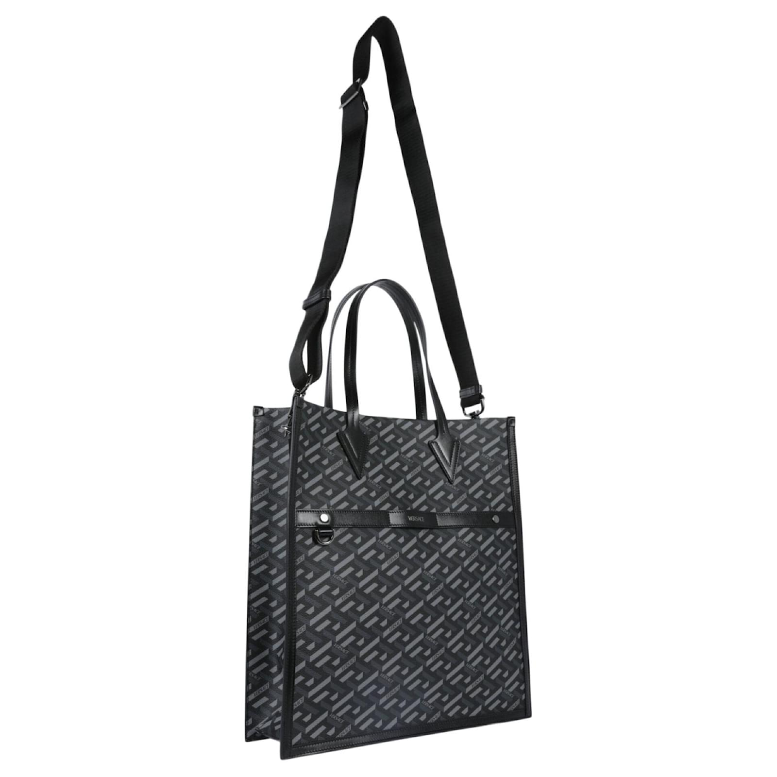 Versace La Greca Signature Tall Tote Bag