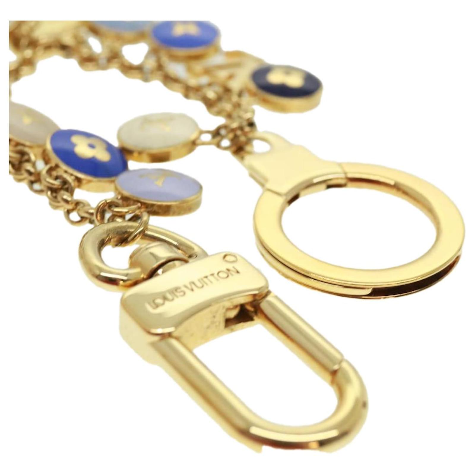 LOUIS VUITTON Porte Cles Chainne Pastille Key Holder Blue M65911