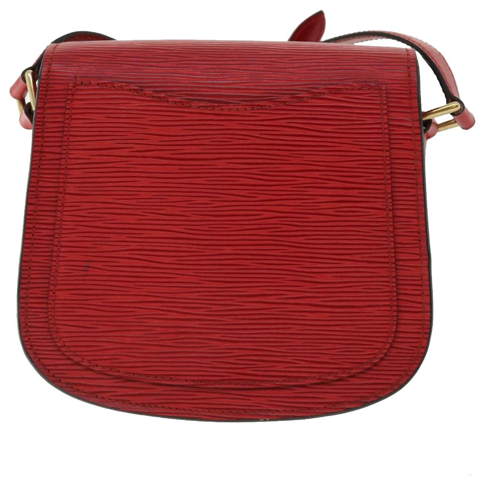 Louis Vuitton Epi Saint Cloud PM Shoulder Bag Red M52217 LV Auth 38586