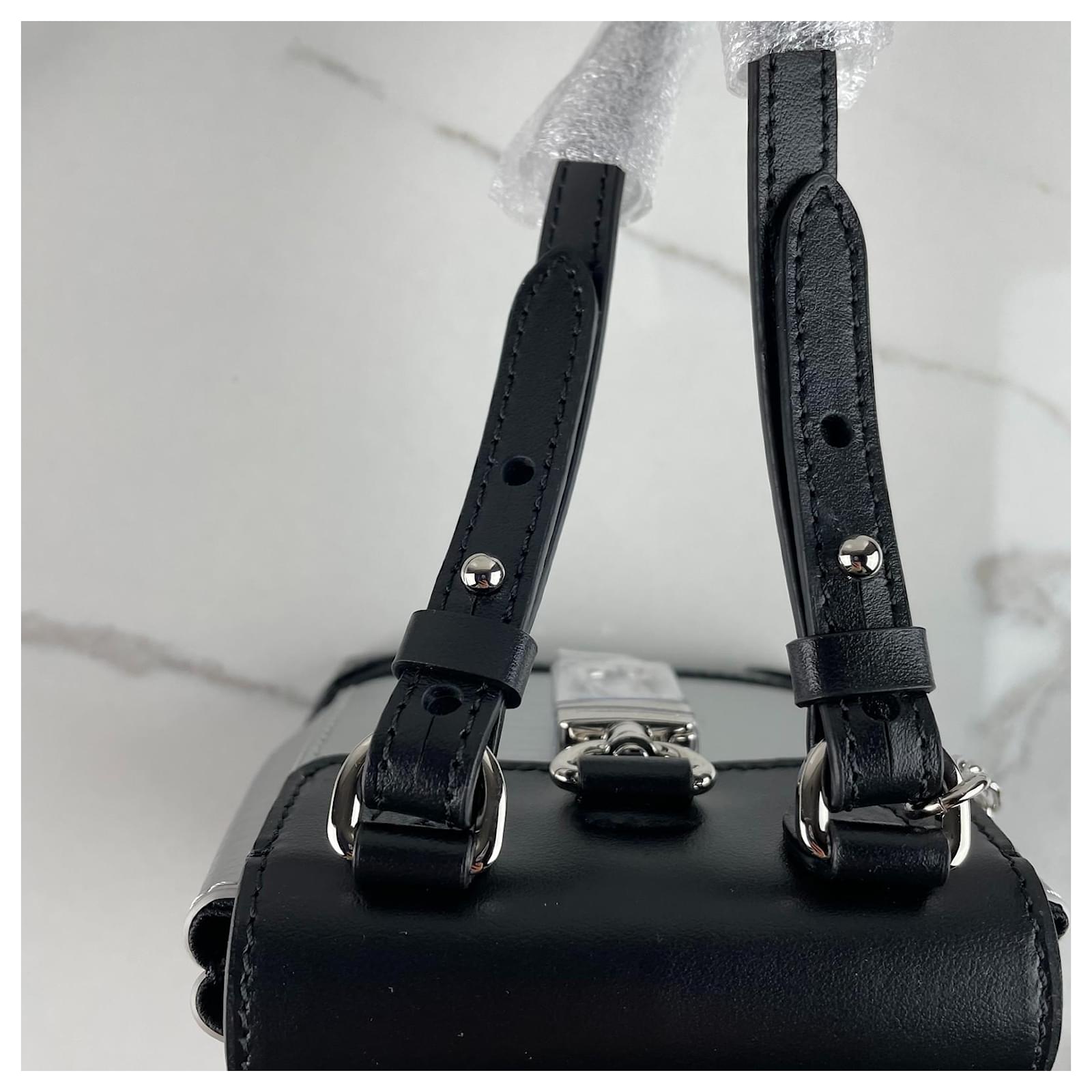 Louis Vuitton Bijou de Sac Steamer Micro Black Leather ref.767240