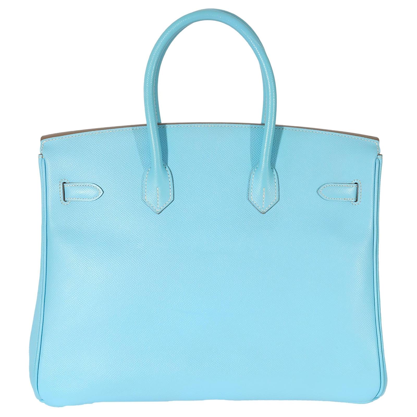 Hermès Birkin Candy 35 Epsom Blue Celeste / Blue Mykonos