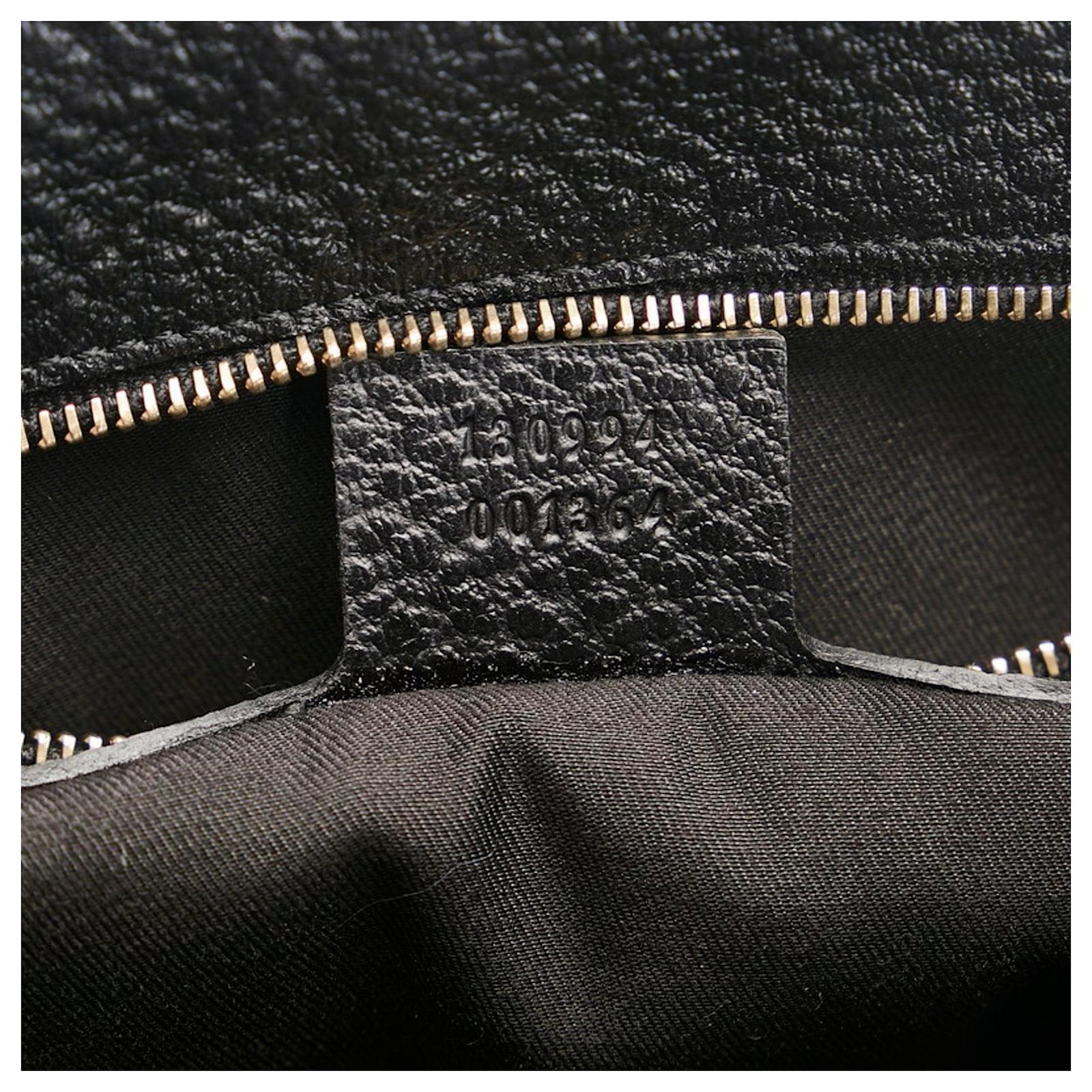 Gucci Bamboo Black Leather ref.676798 - Joli Closet