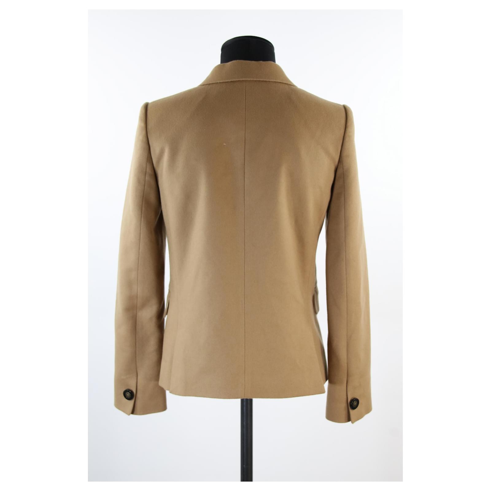 Tara Jarmon jacket 36 Beige Wool ref.707249 - Joli Closet