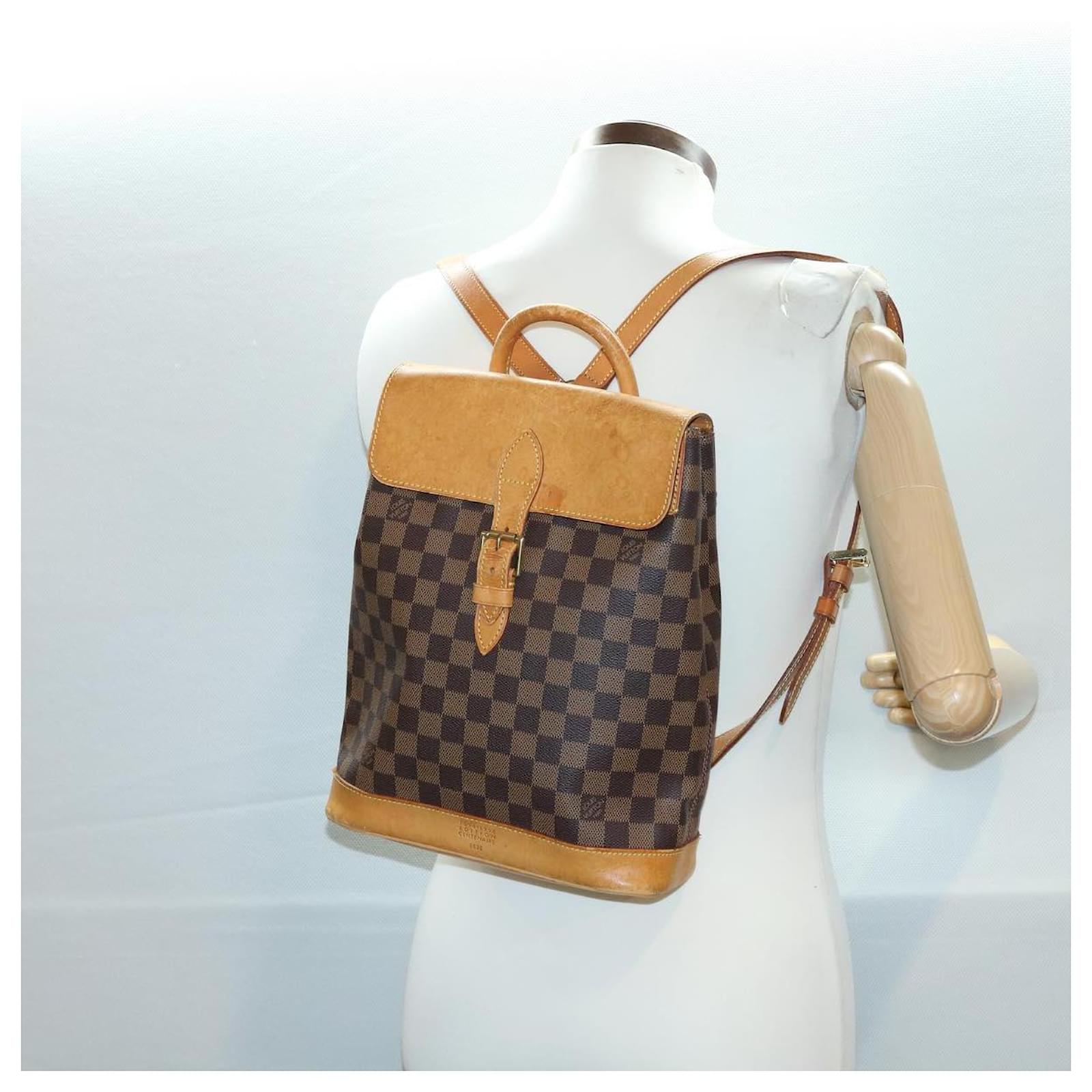 Louis Vuitton damier ebene 100th Arlequin Backpack N99038 LV Auth