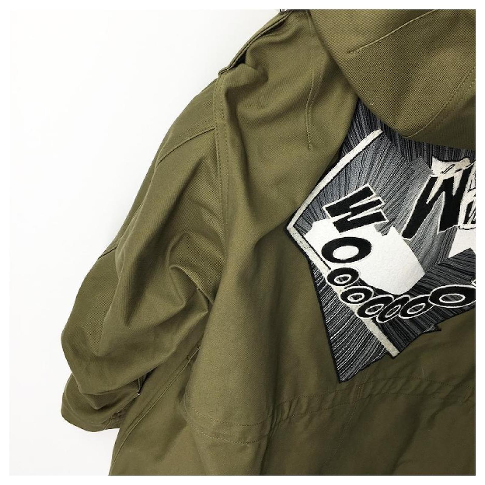 Céline * Celine × Christian Marclay WHOOMOOOOM Embroidery Military