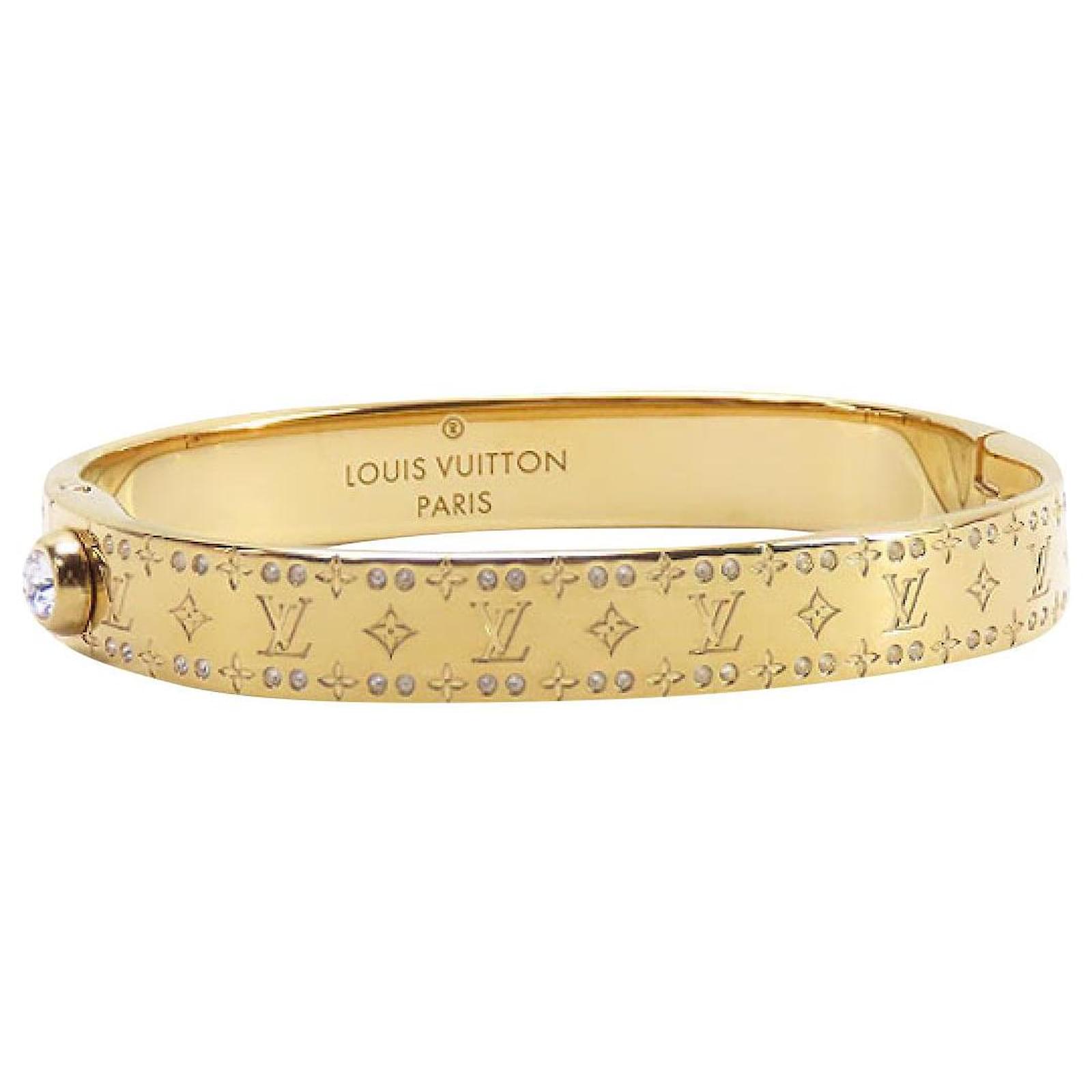 Bracelet Femme Doré Avec Cristaux Beiges Et Strass - Élégant, Semi-rigide, Pour Cérémonie