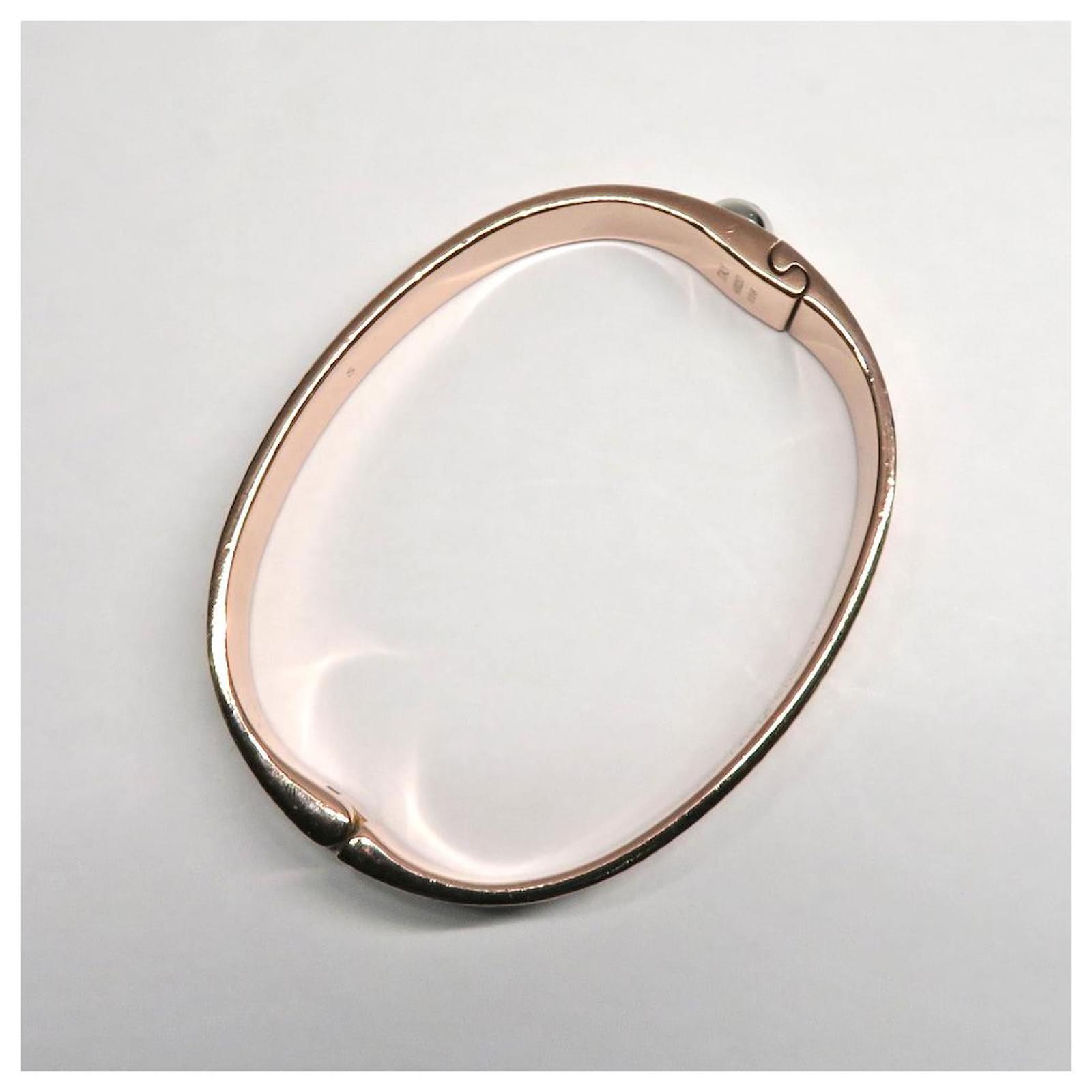 Louis Vuitton Cuff Nanogram Bracelet Bangle Monogram M00253 S Size Rose  Gold Metal Pink Golden ref.707755 - Joli Closet