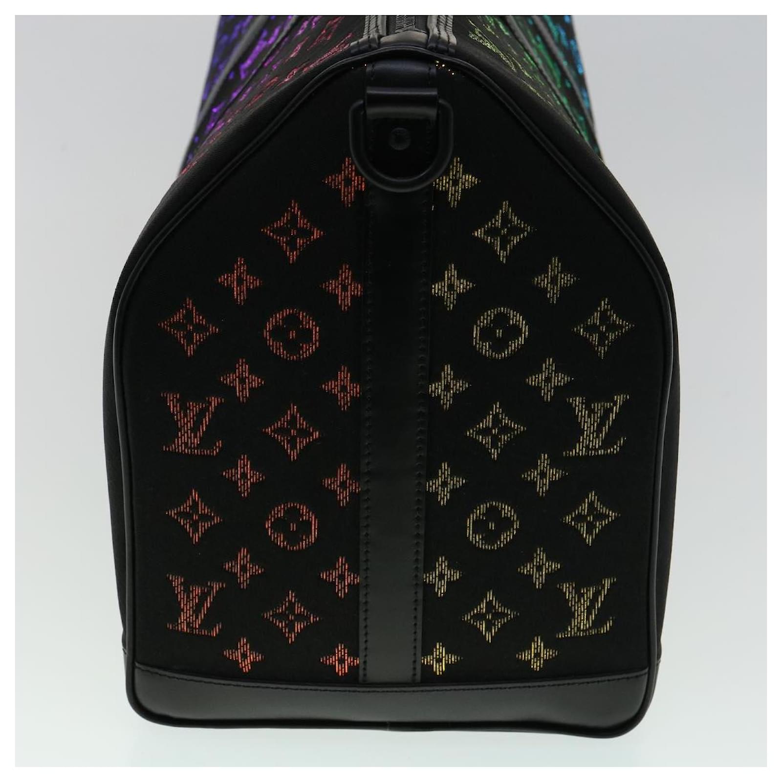Handbags Louis Vuitton Louis Vuitton Monogram Light Up Keepall Bandouliere 50 Boston M44770 Auth 32711a