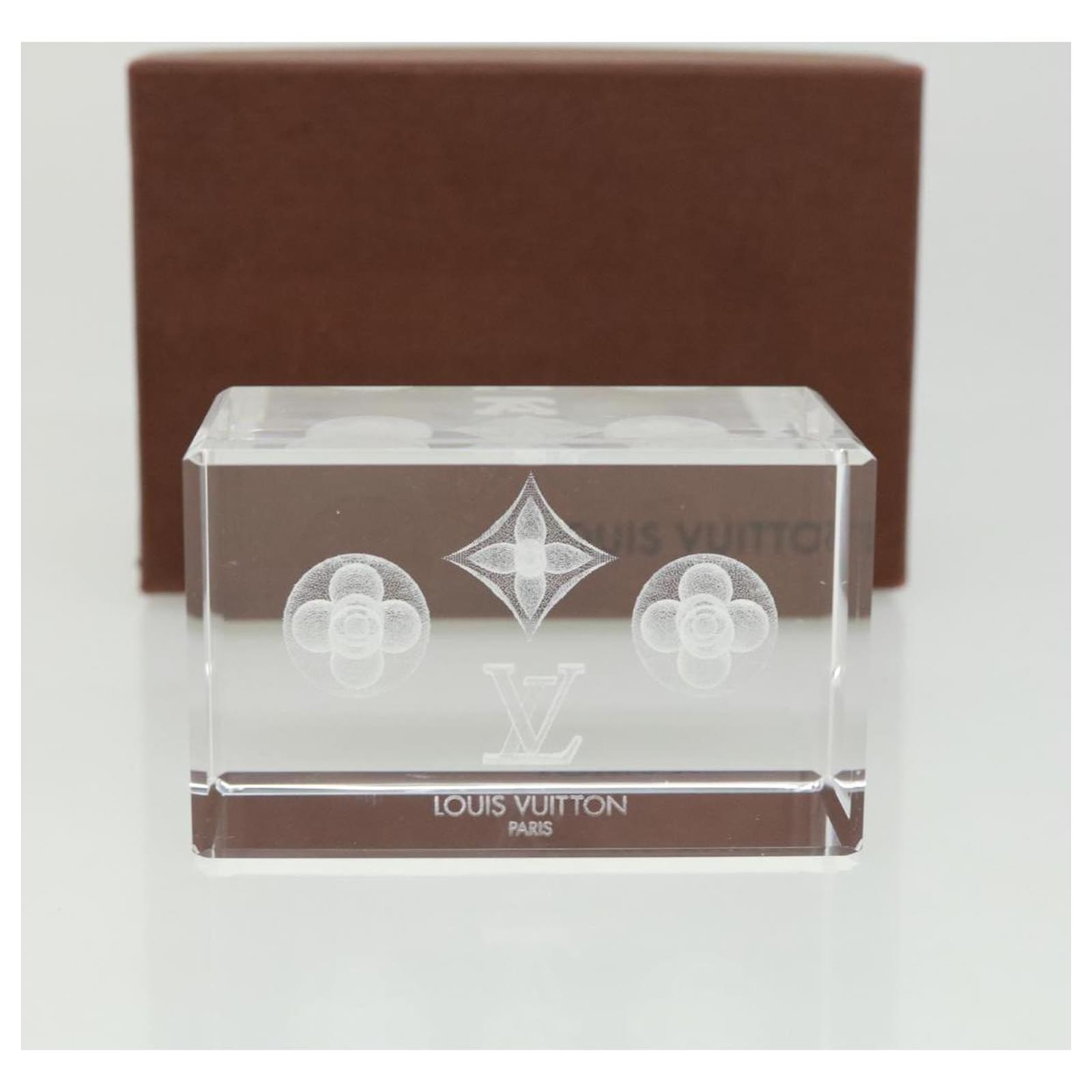 LOUIS VUITTON Glass table letter weight