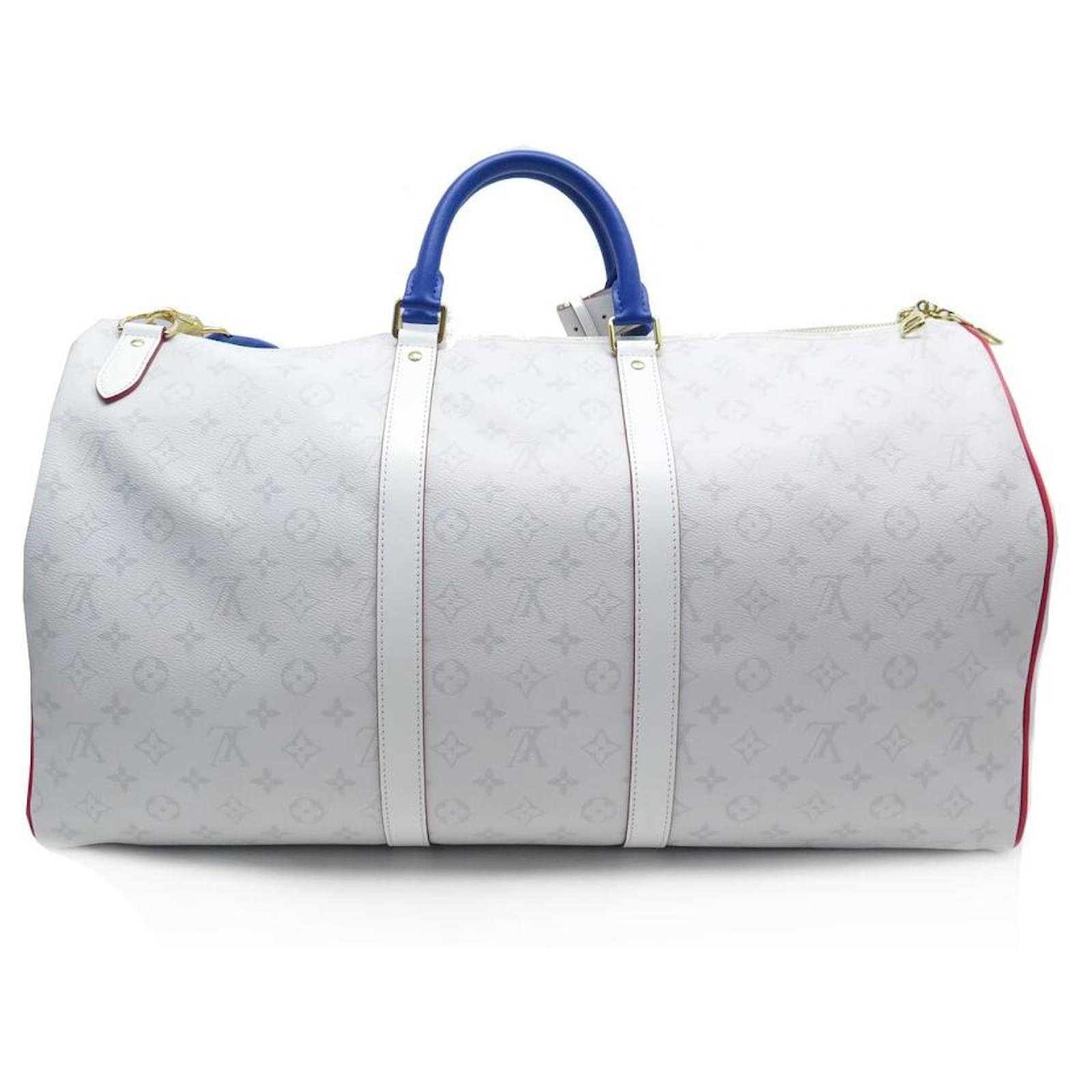Louis Vuitton X Nba Basketball Grey Monogram Antarctica Canvas Keepall  Bandouliere 55 Cm Travel Bag