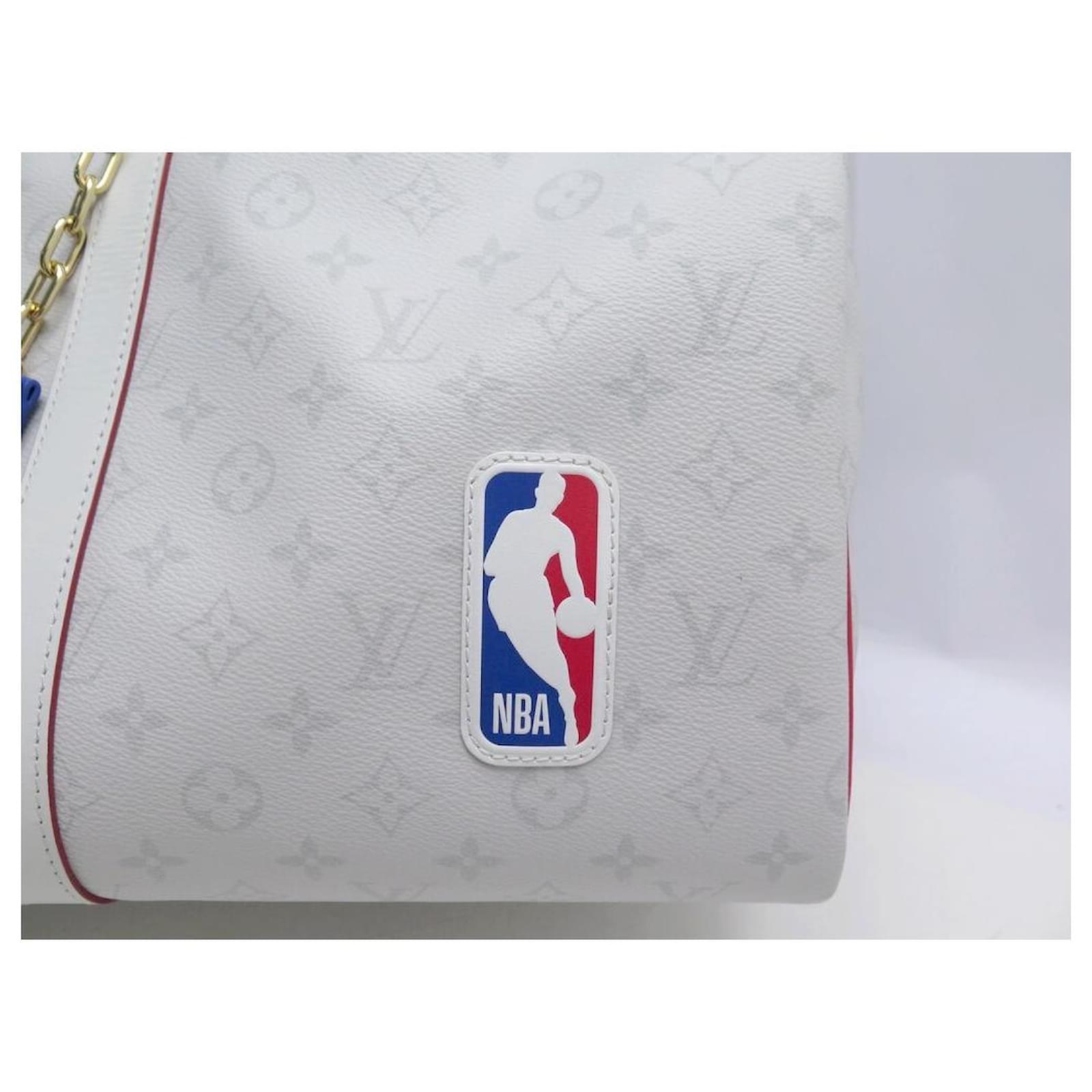 NEW LOUIS VUITTON sneakers NBA KEEPALL TRAVEL BAG 55 ANTARTICA SHOULDER BAG  Grey Cloth ref.708455 - Joli Closet