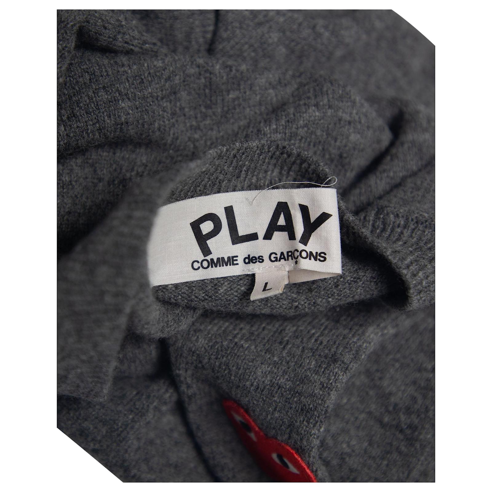 Comme Des Garcons CDG Play Sweatshirt in Grey Wool ref.709179 Joli Closet