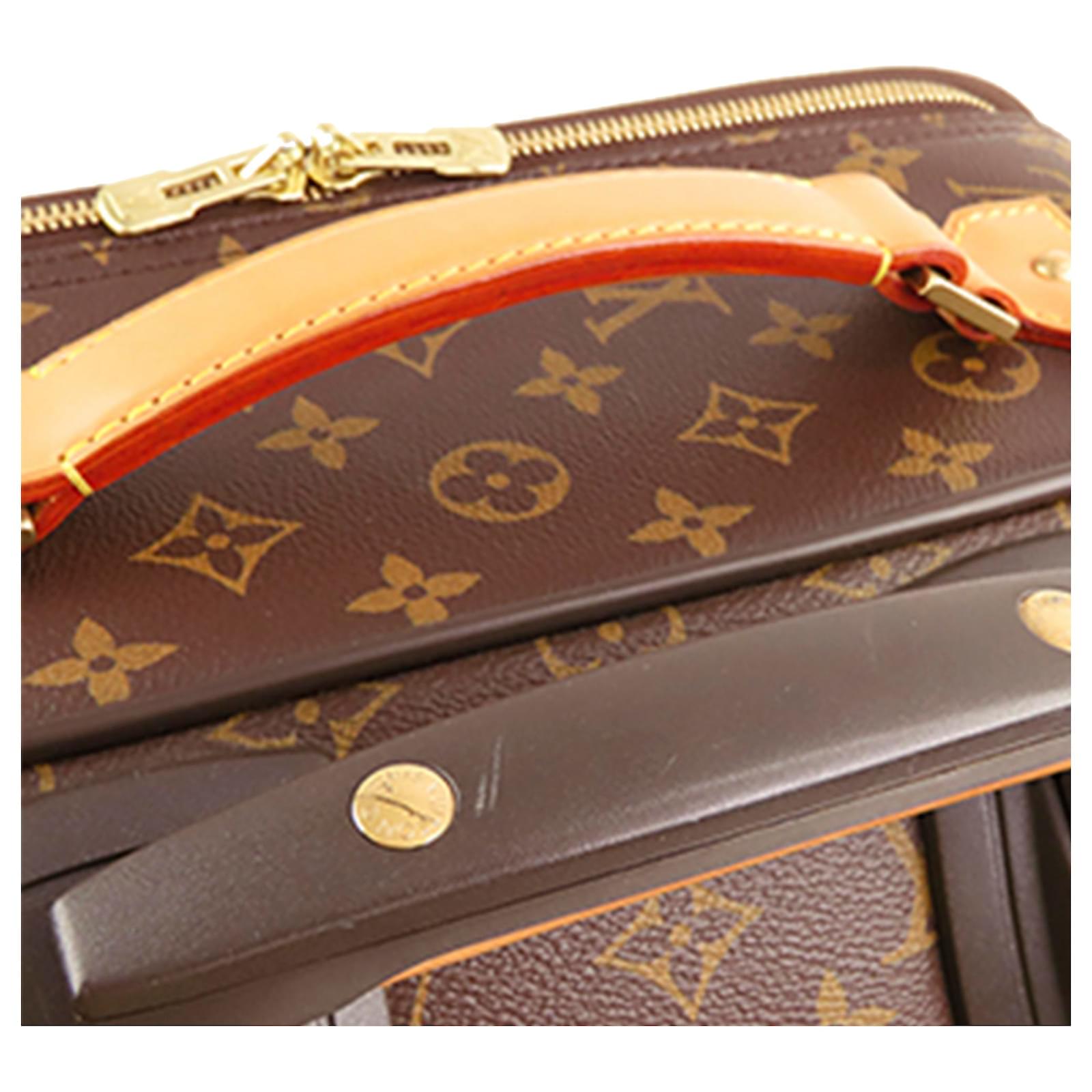 Louis Vuitton Brown Monogram Bosphore 50 Trolley Light brown Leather Cloth  Pony-style calfskin ref.709295 - Joli Closet