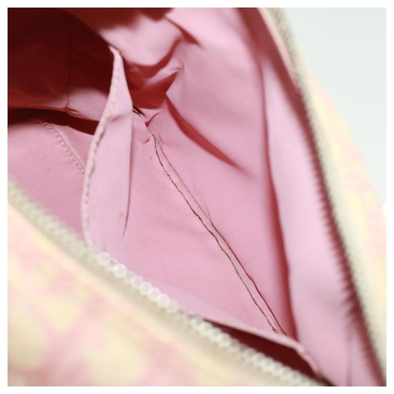 Christian Dior Trotter Canvas Boston Bag Pink Auth rd3451 ref.710647 - Joli  Closet